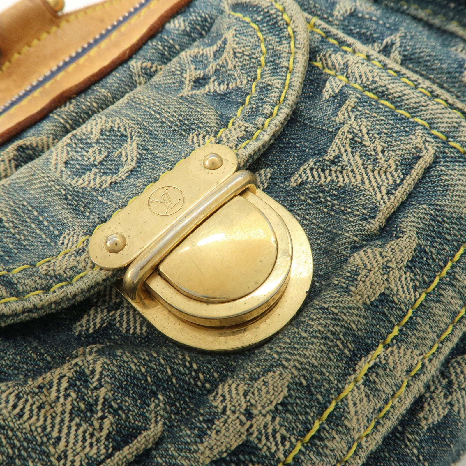 Louis Vuitton Monogram Denim Neo Speedy Boston Bag Blue M95019