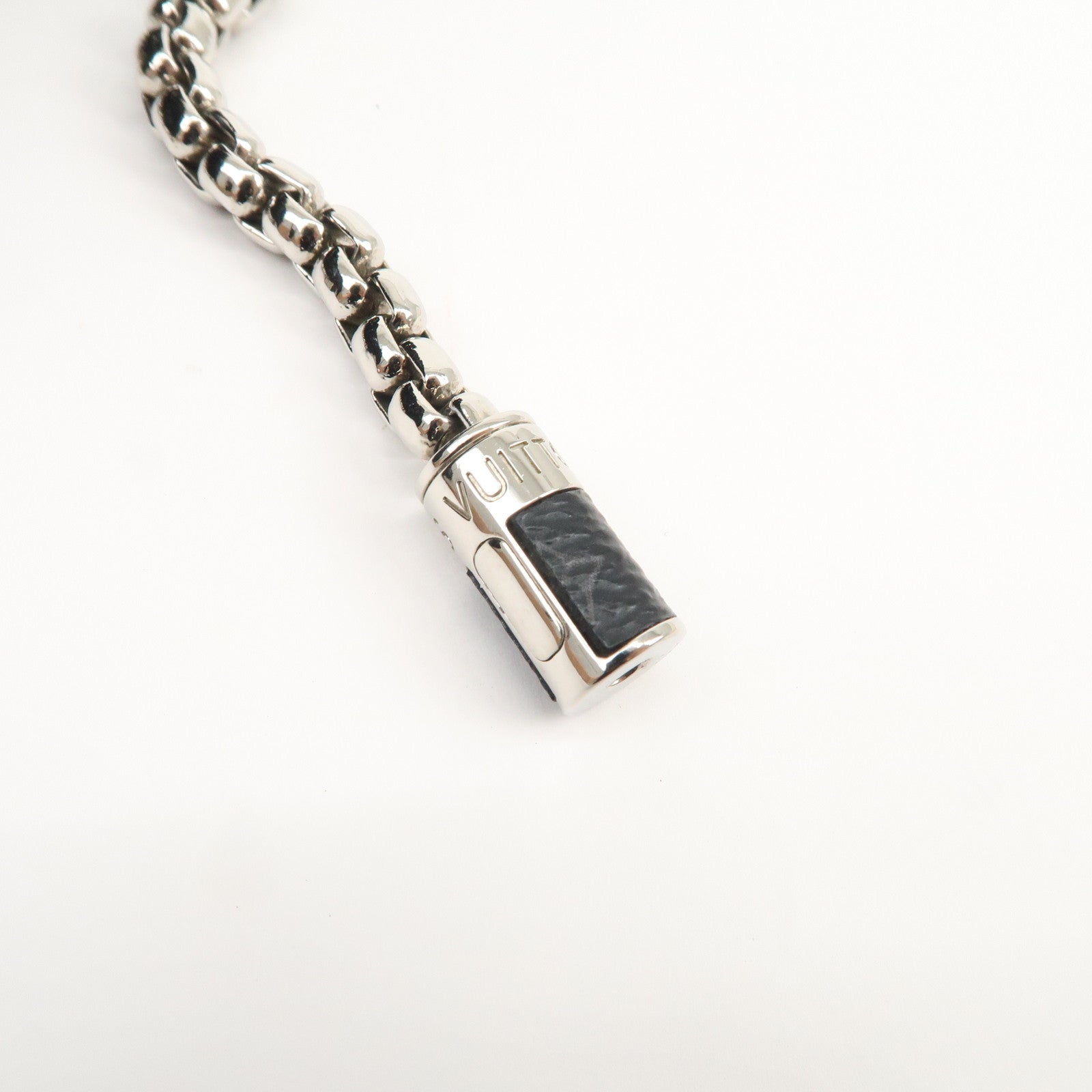 Louis Vuitton Monogram Eclips Monogram Metal Chain Bracelet M62592