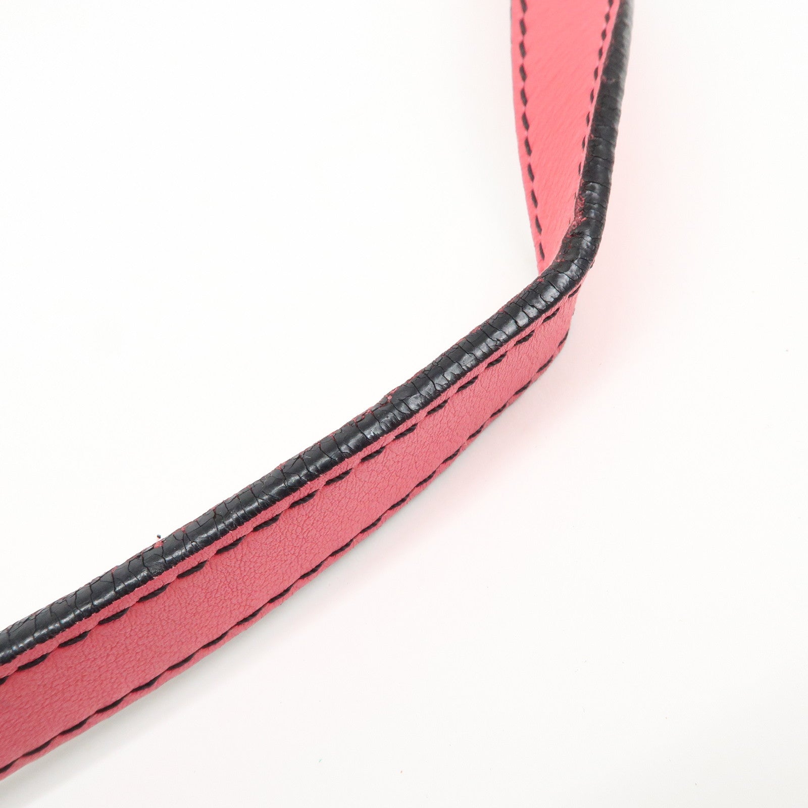 LOEWE Anagram Leather Shoulder Bag Hand Bag Pink