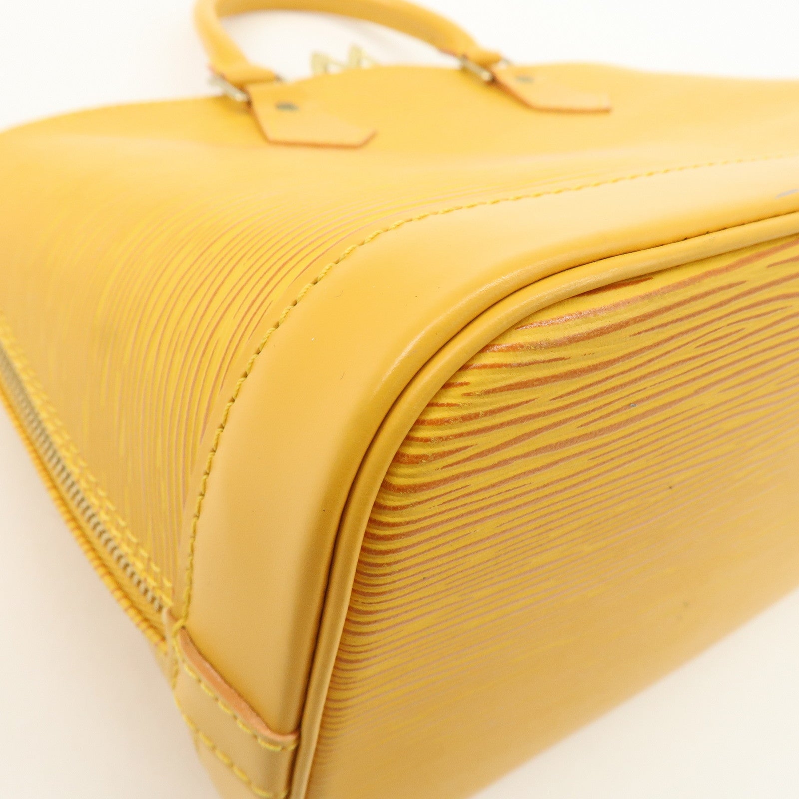 Louis Vuitton Epi Alma PM Hand Bag Tassili Yellow M52149