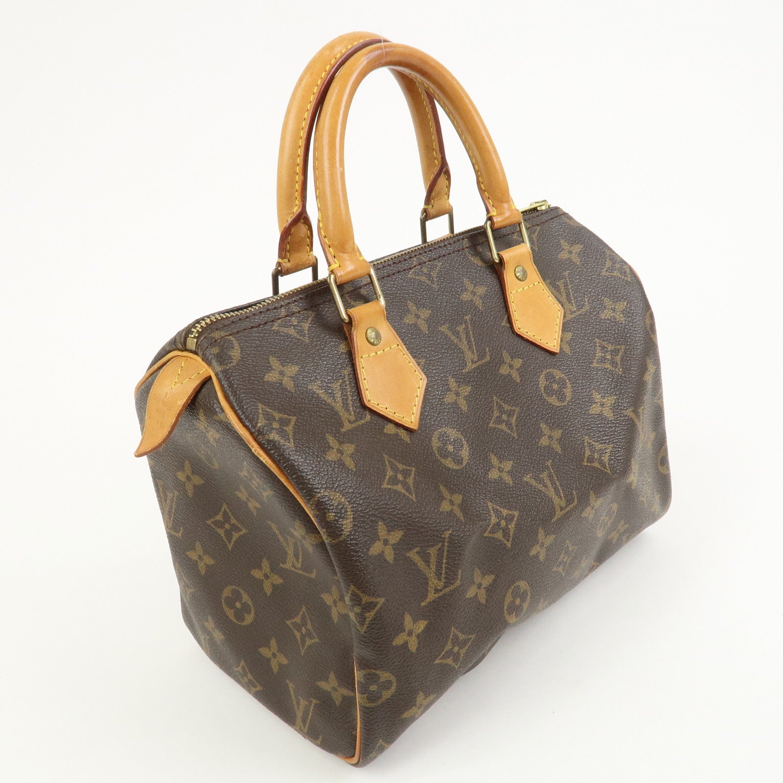 Louis Vuitton Monogram Speedy 25 Boston Bag Hand Bag Brown M41528