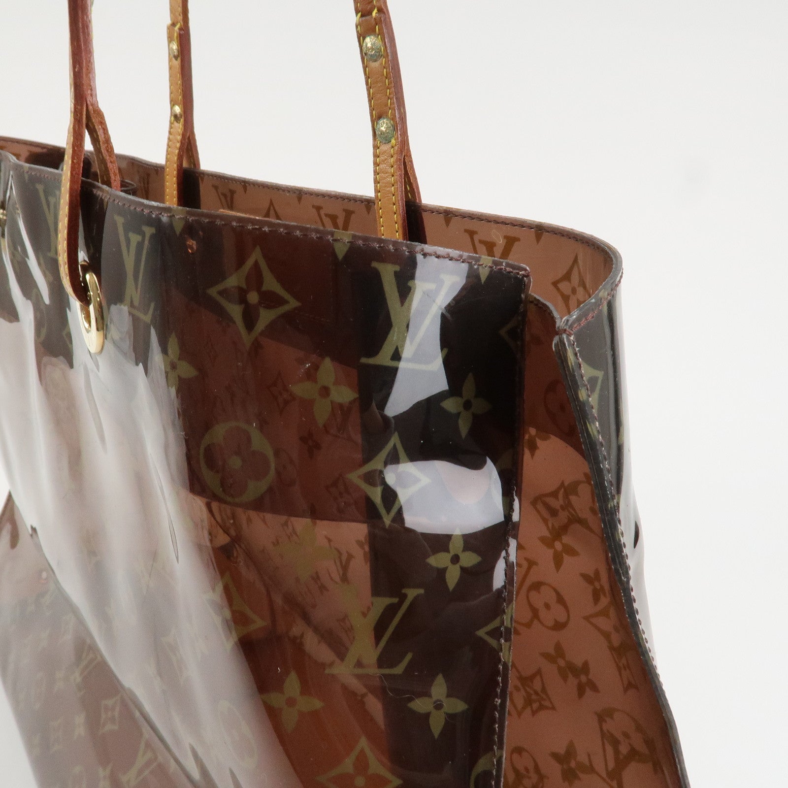 Louis Vuitton Monogram Vinyl Cabas Cruise Tote Bag Brown M50500 Used