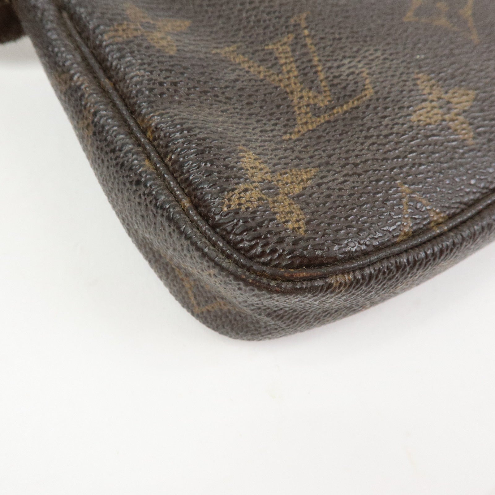 Louis Vuitton Monogram Mini Pochette Accessoires Hand Bag M58009