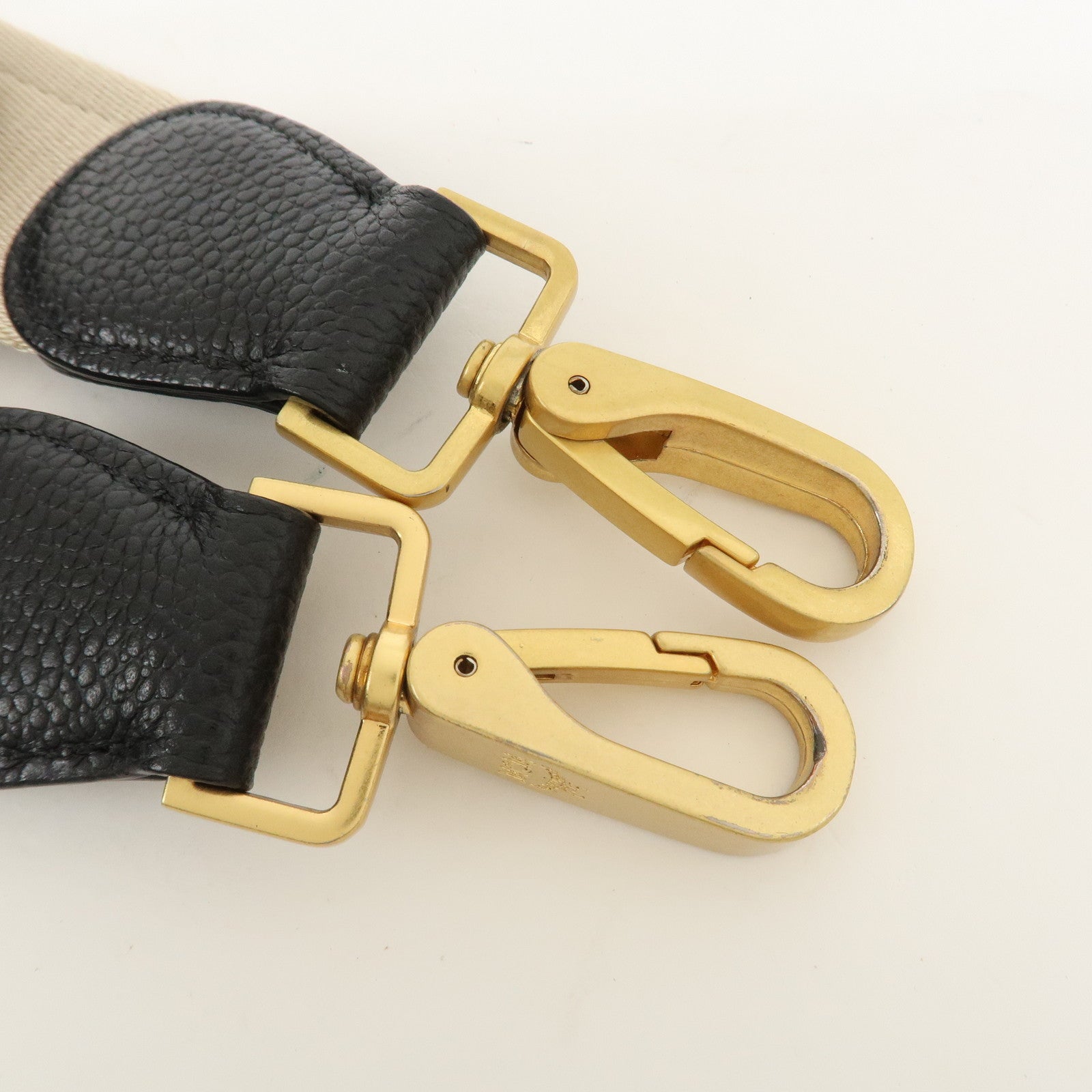 MCM Leather 2Way Bag Hand Bag Shoulder Bag Camel Black