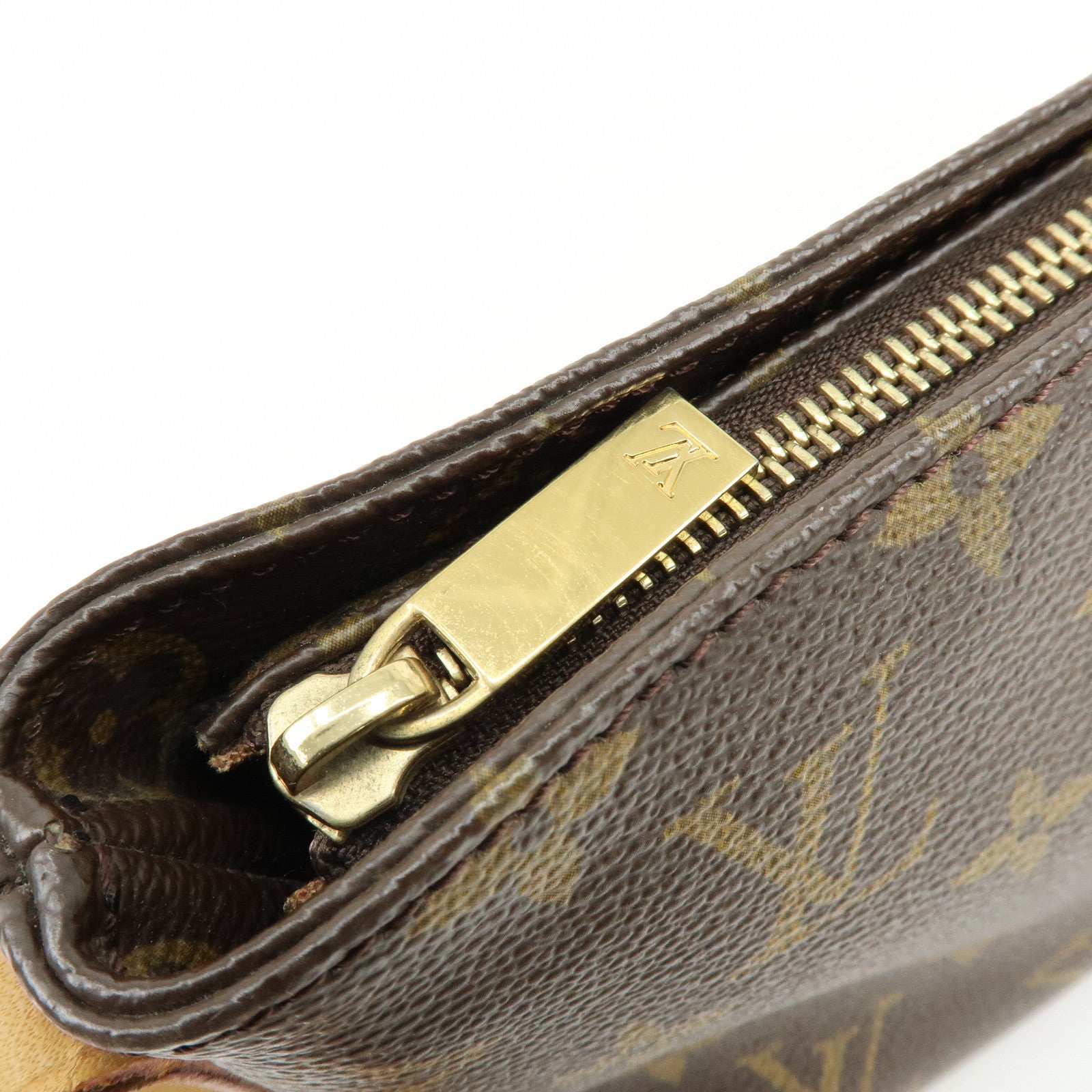 Louis Vuitton Monogram Trotteur Canvas Shoulder Bag Brown M51240