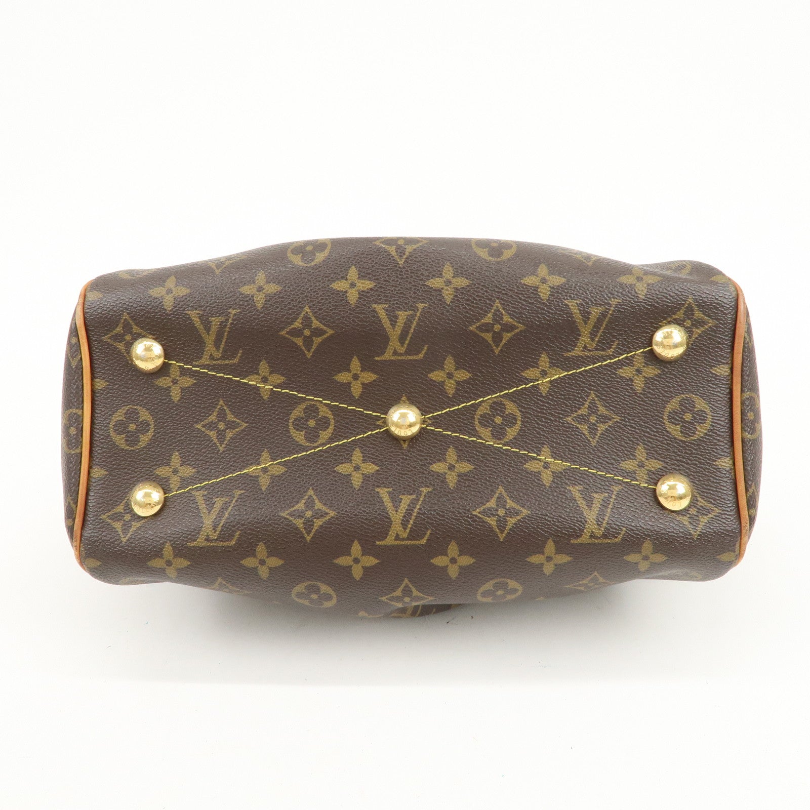 Louis Vuitton Monogram Tivoli PM Hand Bag Shoulder Bag Brown M40143
