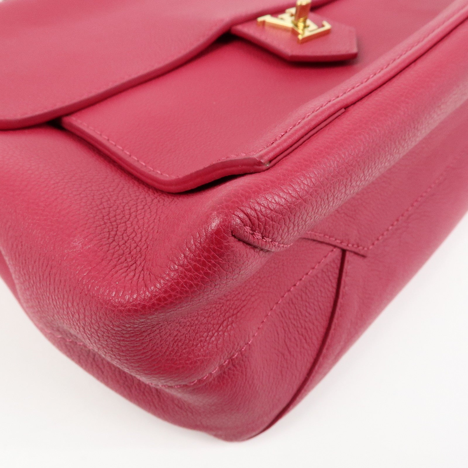 Louis Vuitton Lockme PM Leather Hand Shoulder Bag Fuchsia M50360