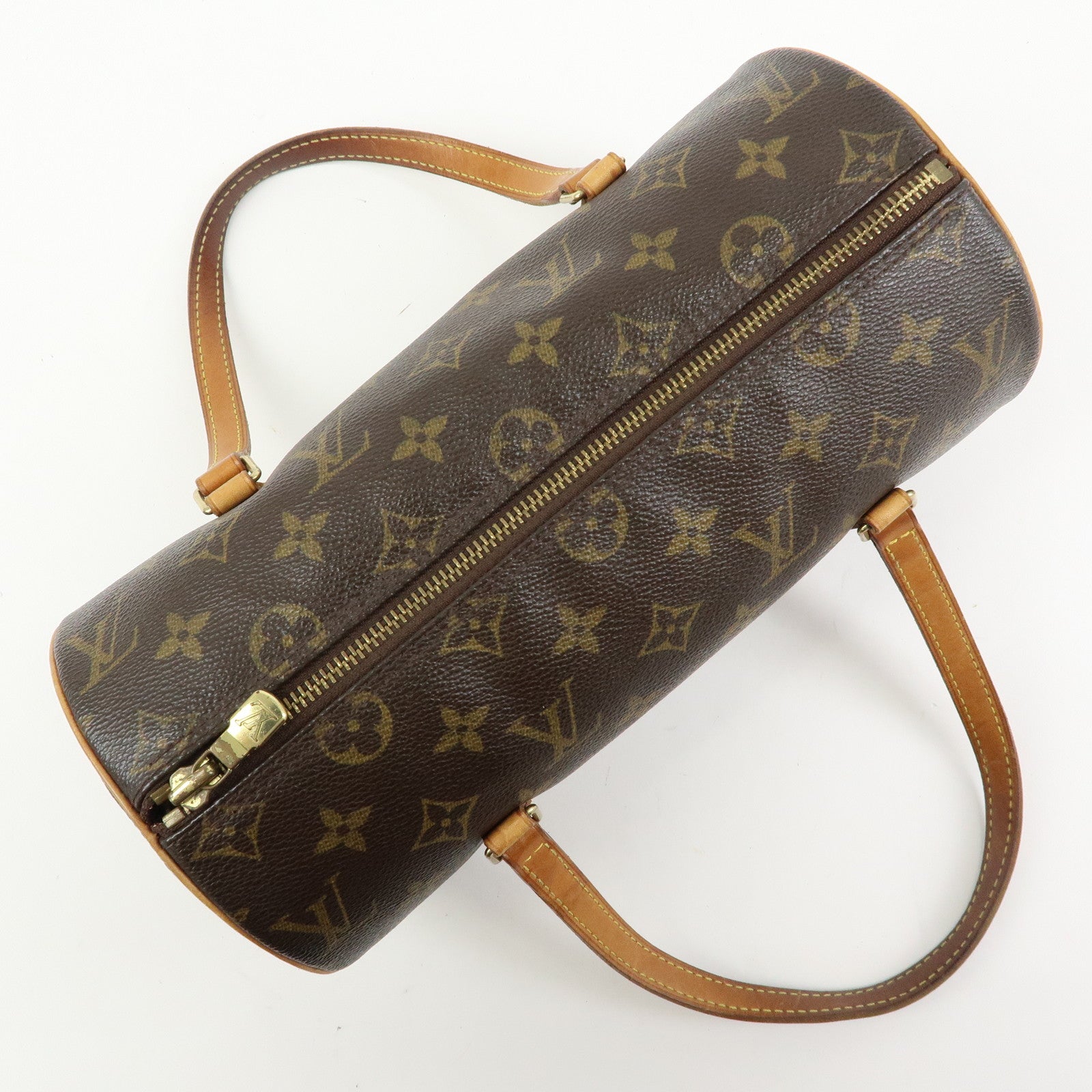 Louis Vuitton Monogram Papillon 26 Hand Bag Brown M51386