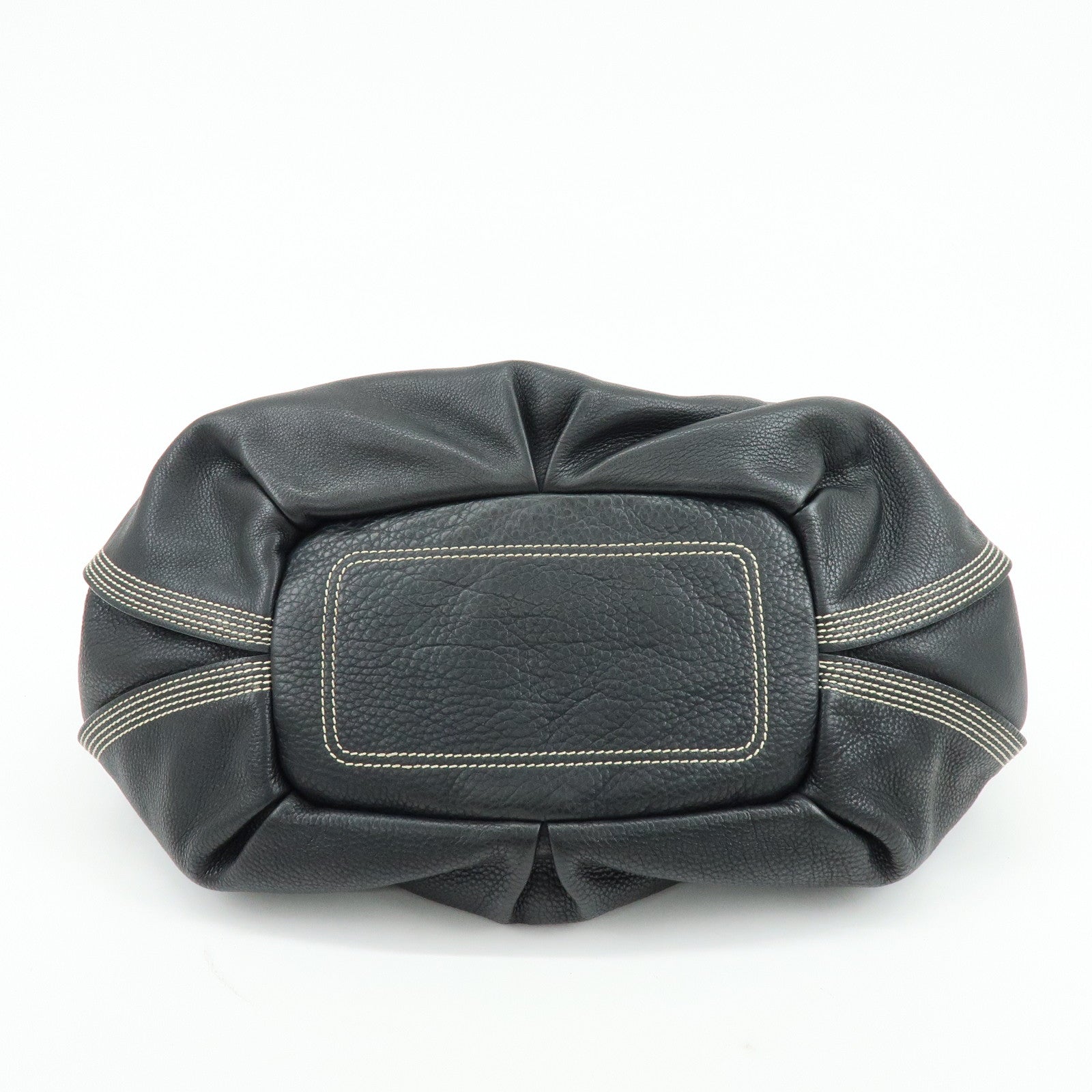 CELINE Leather Bittersweet Shoulder Bag Hand Bag Black