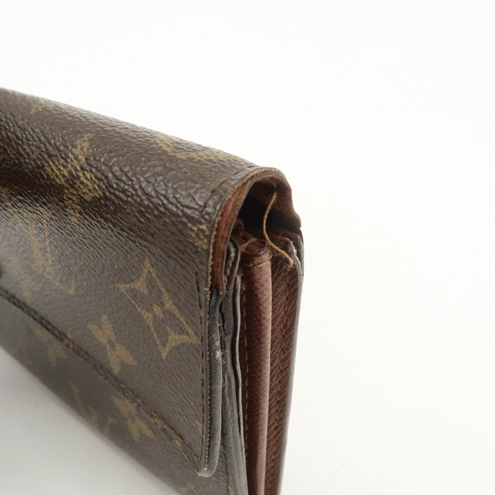 Louis Vuitton Monogram Set of 2 Long Wallets Brown M61734 M60825