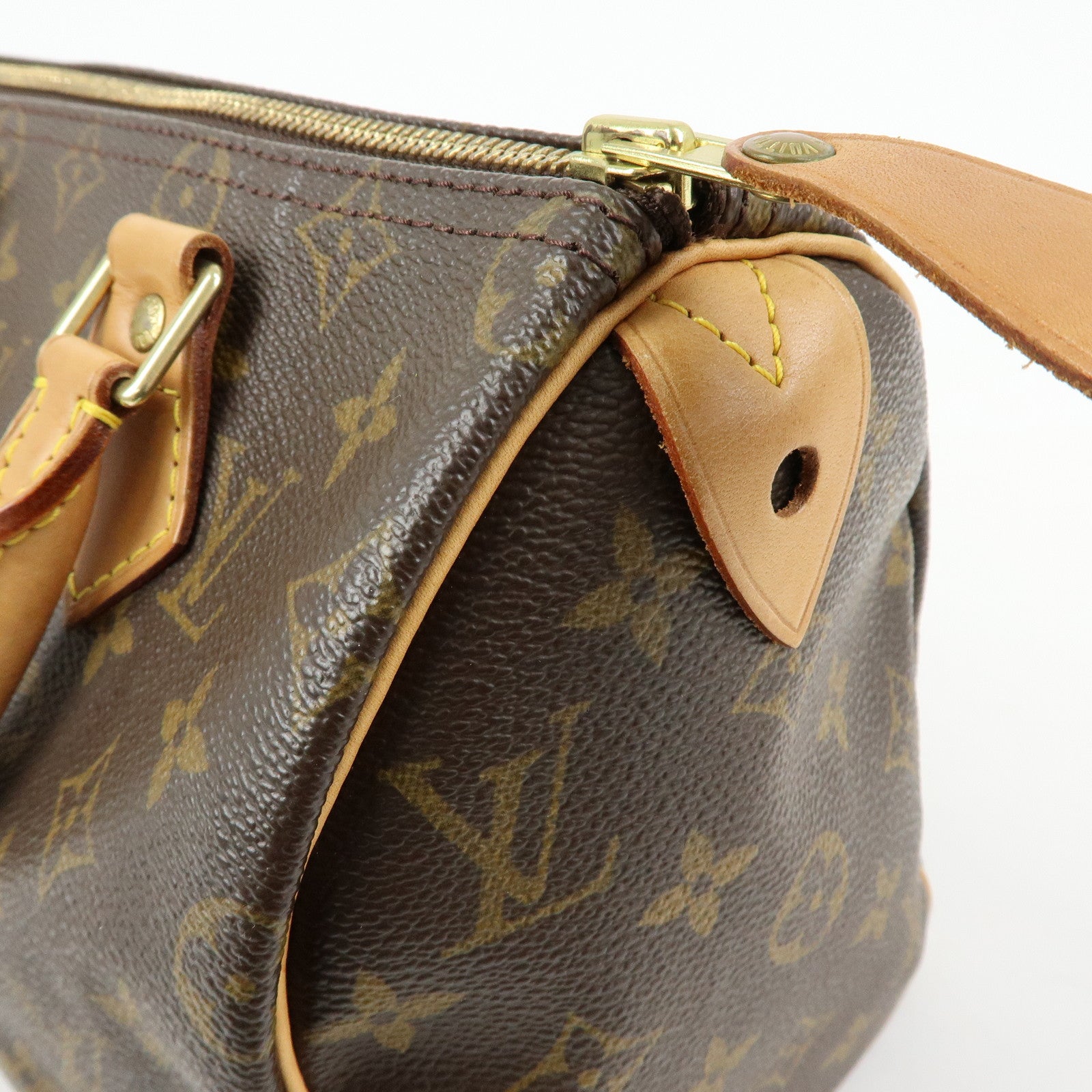 Louis Vuitton Monogram Speedy 25 Boston Bag Hand Bag Brown M41528