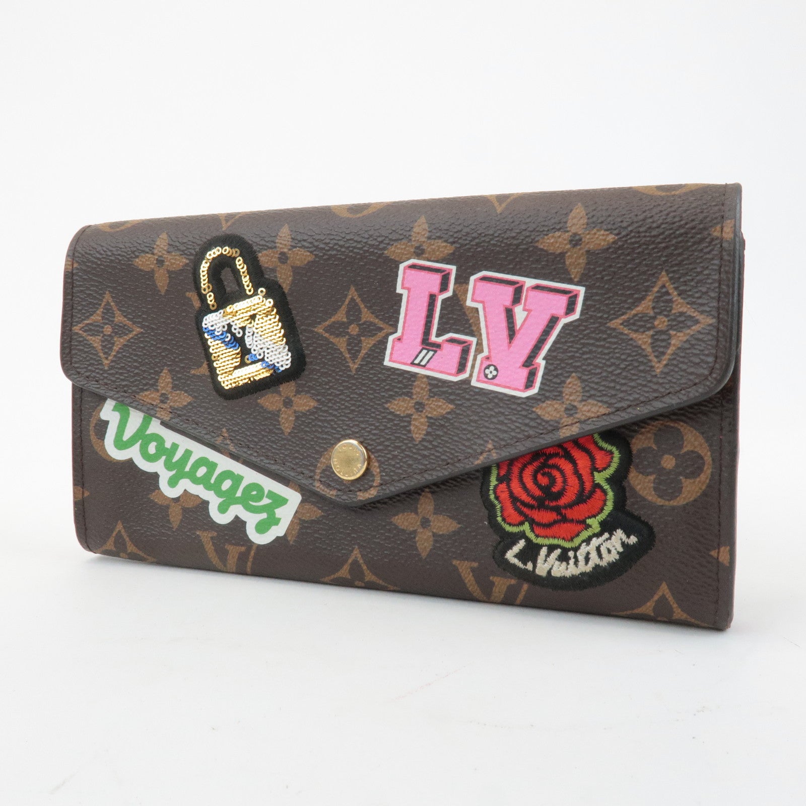 Louis Vuitton Monogram LV Stories Portefeuille Sarah Long Wallet M63318 Used