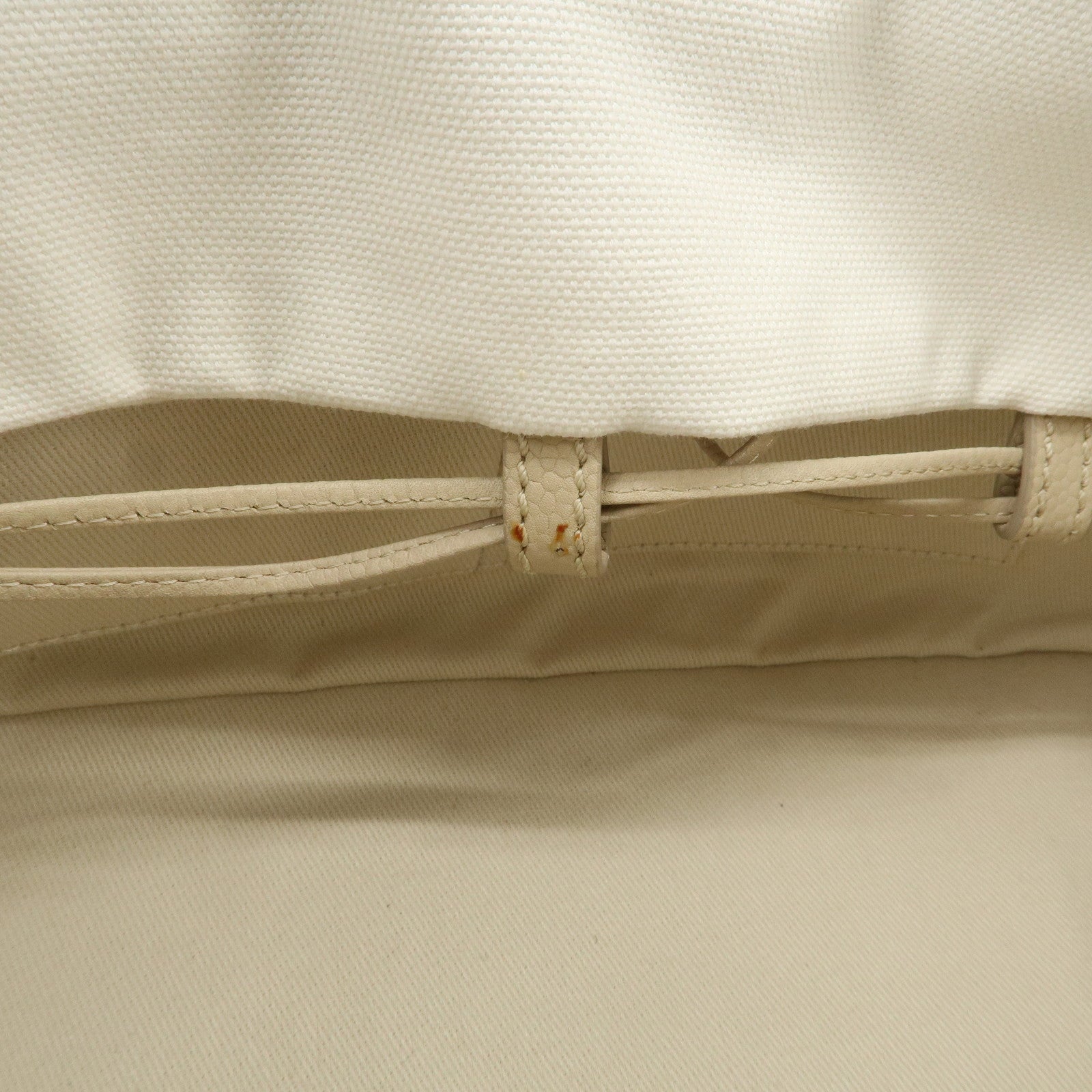 CHANEL Lether Raffia 2Way Bag Shoulder Bag Hand Bag Beige