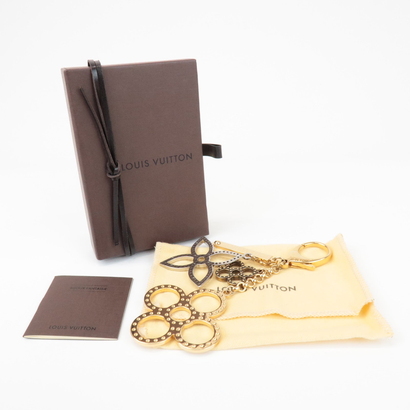 Louis Vuitton Bijoux Sac Tabage Bag Charm Gold Silver M65722