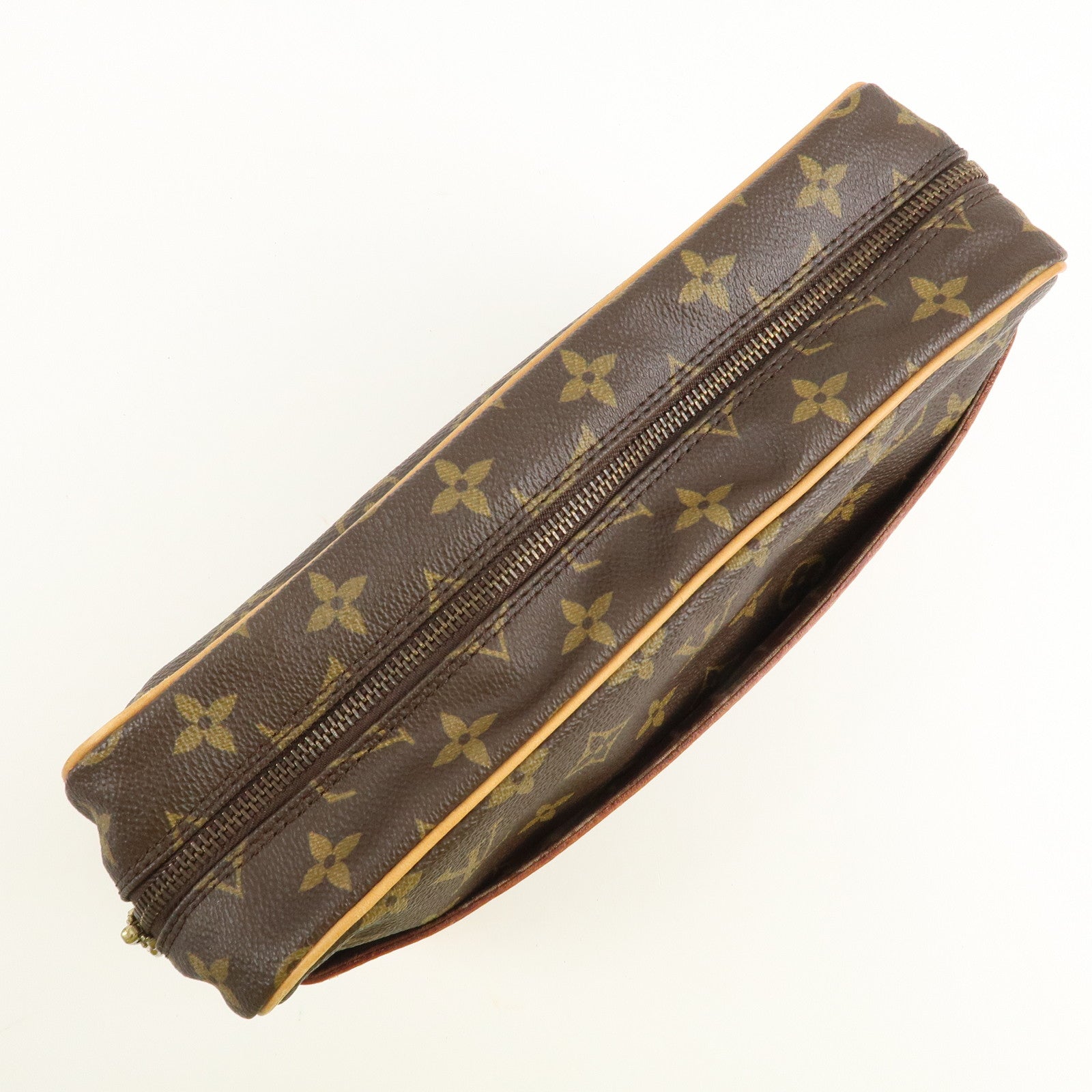 Louis Vuitton Monogram Compiegne 28 Pouch Clutch Bag Brown M51845 Used