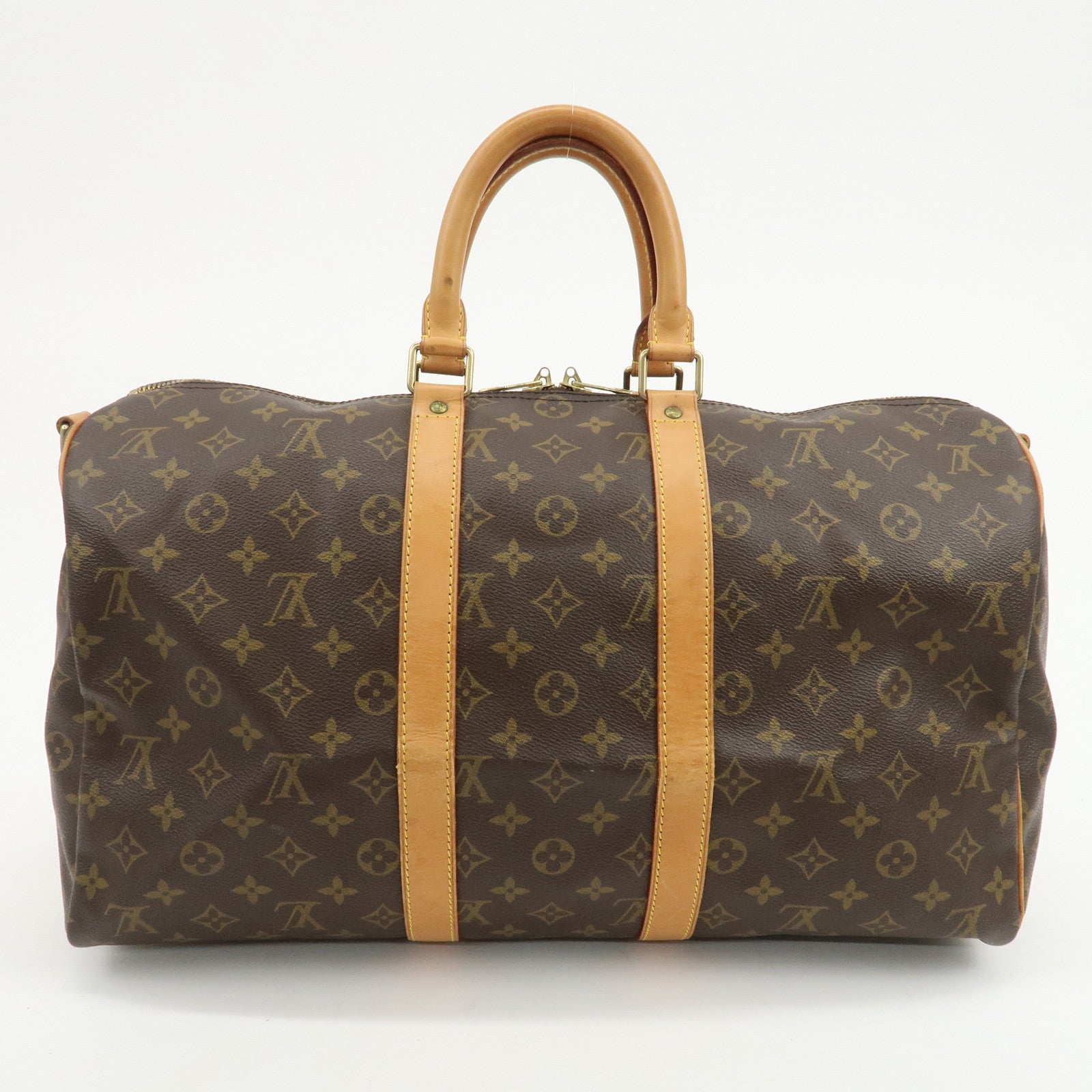 Louis Vuitton Monogram Keep All 45 Bandouliere Boston Bag M41418