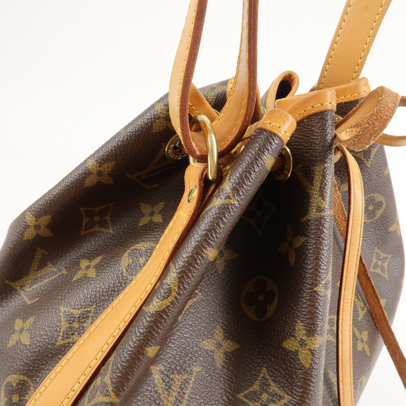 Louis Vuitton Monogram Petit Noe Shoulder Bag Brown M42226
