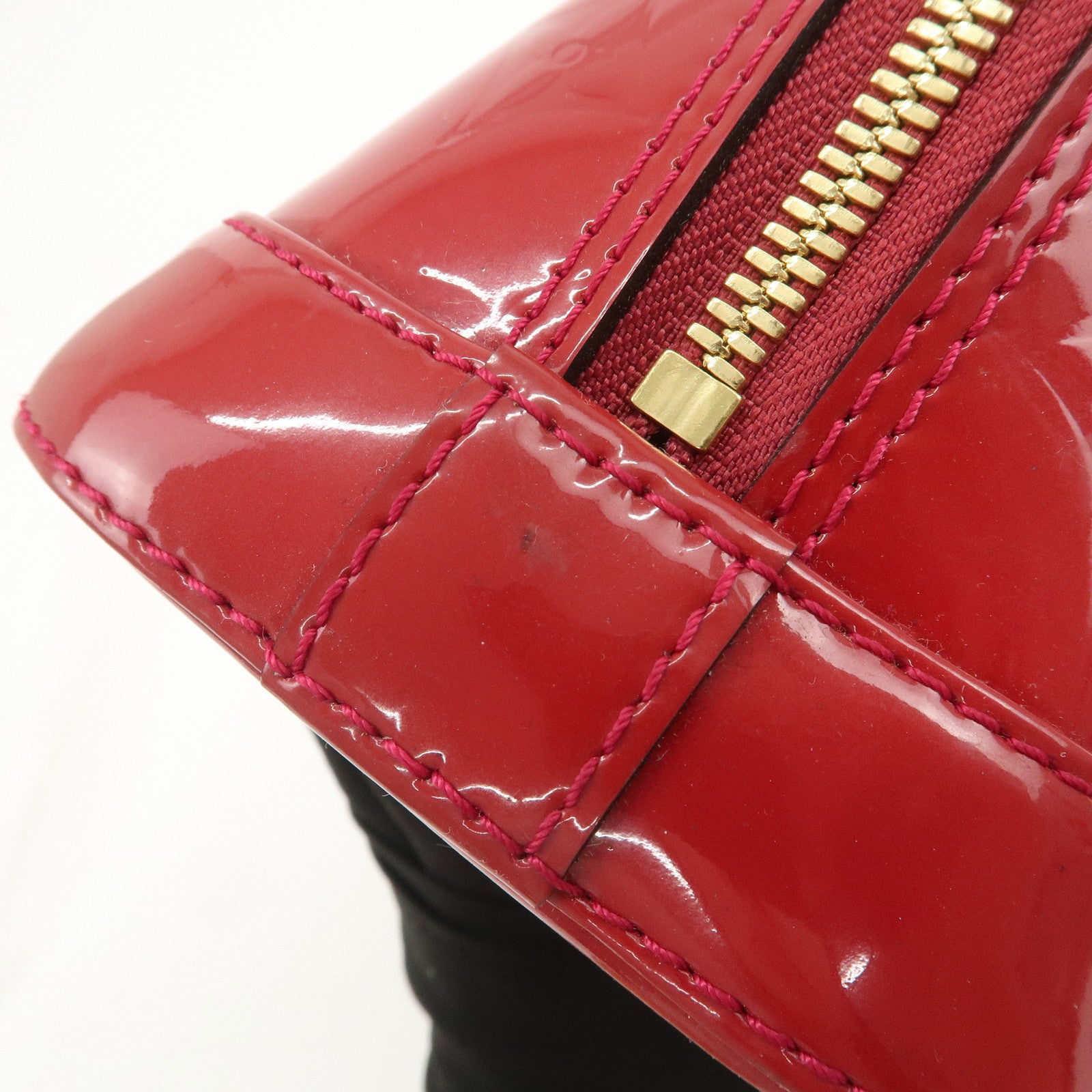 Louis Vuitton Monogram Vernis Alma BB 2Way Bag Rose Indien M91771