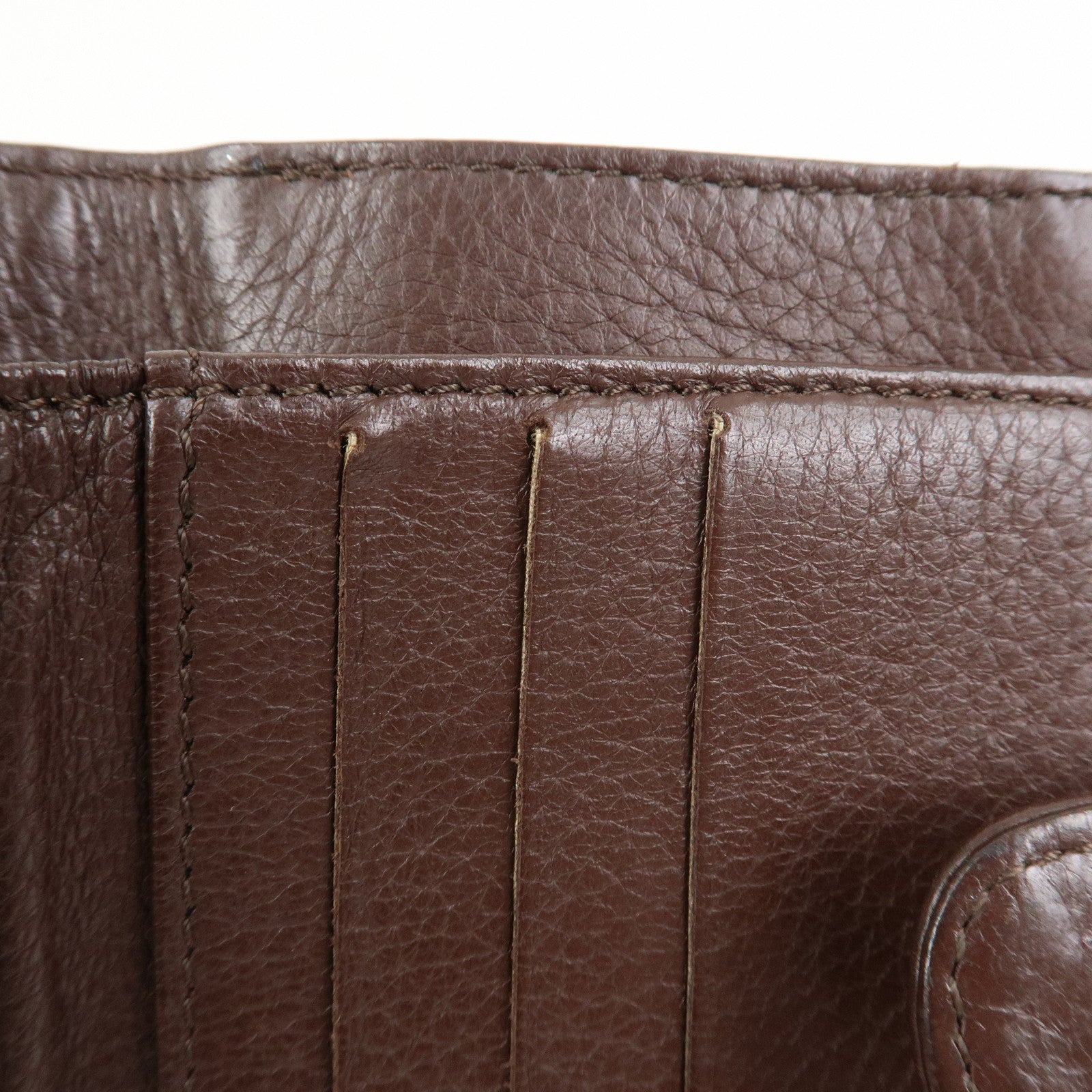 CHANEL COCO Mark Wild Stitch Caviarskin Compact Tri-fold Wallet