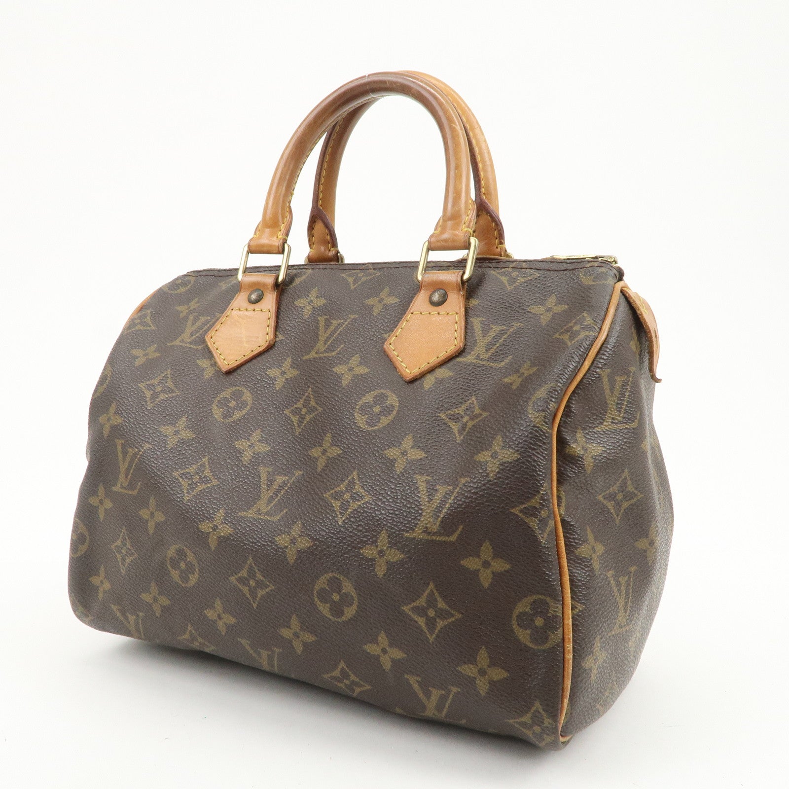 Louis Vuitton Monogram Speedy 25 Boston Bag Hand Bag Brown M41528