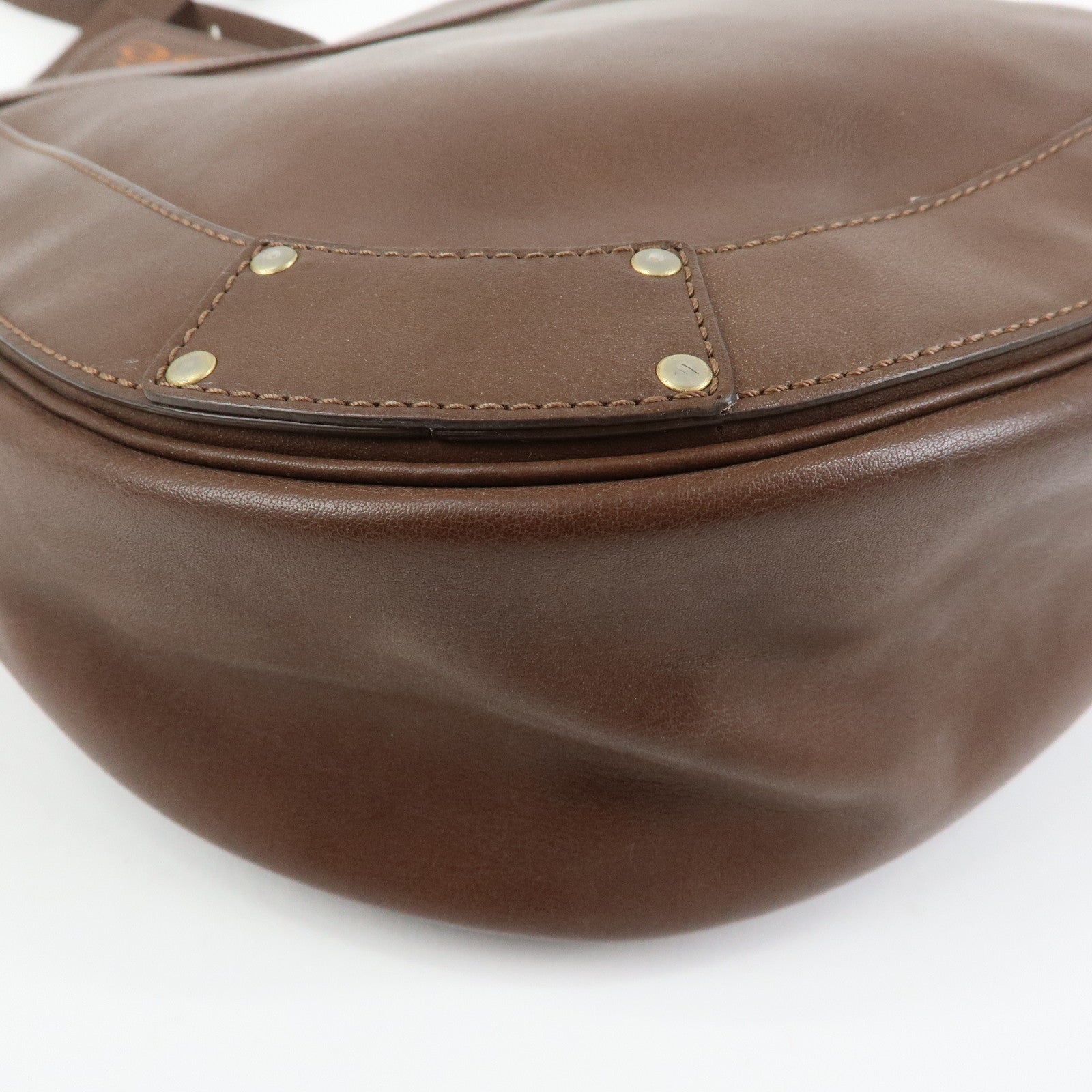 Chloe Eden Leather Shoulder Bag Crossbody Bag Brown