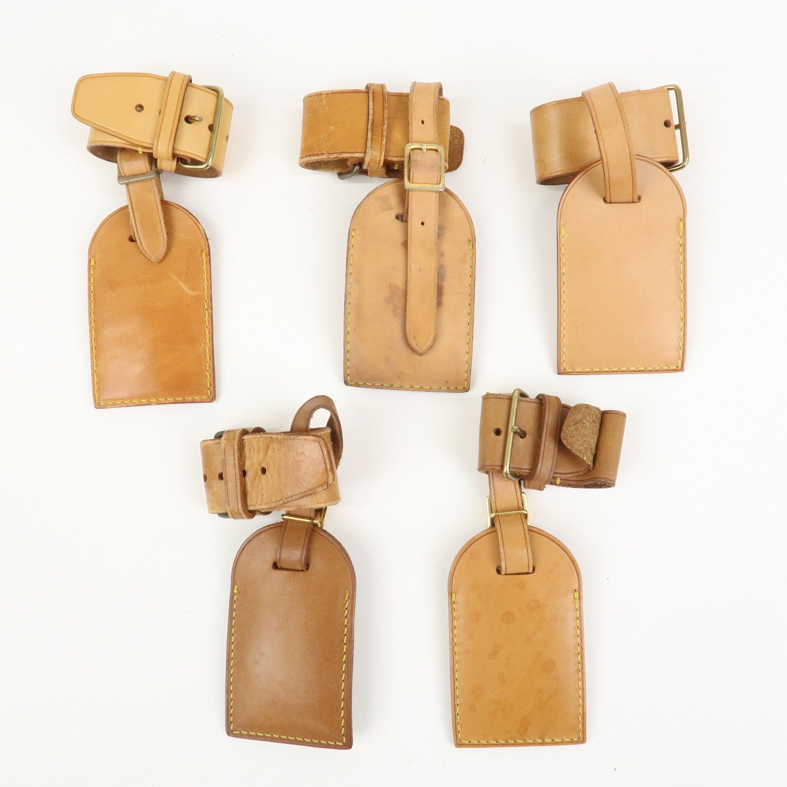 Louis Vuitton Set Of 20 Leather Name Tag & Poignet