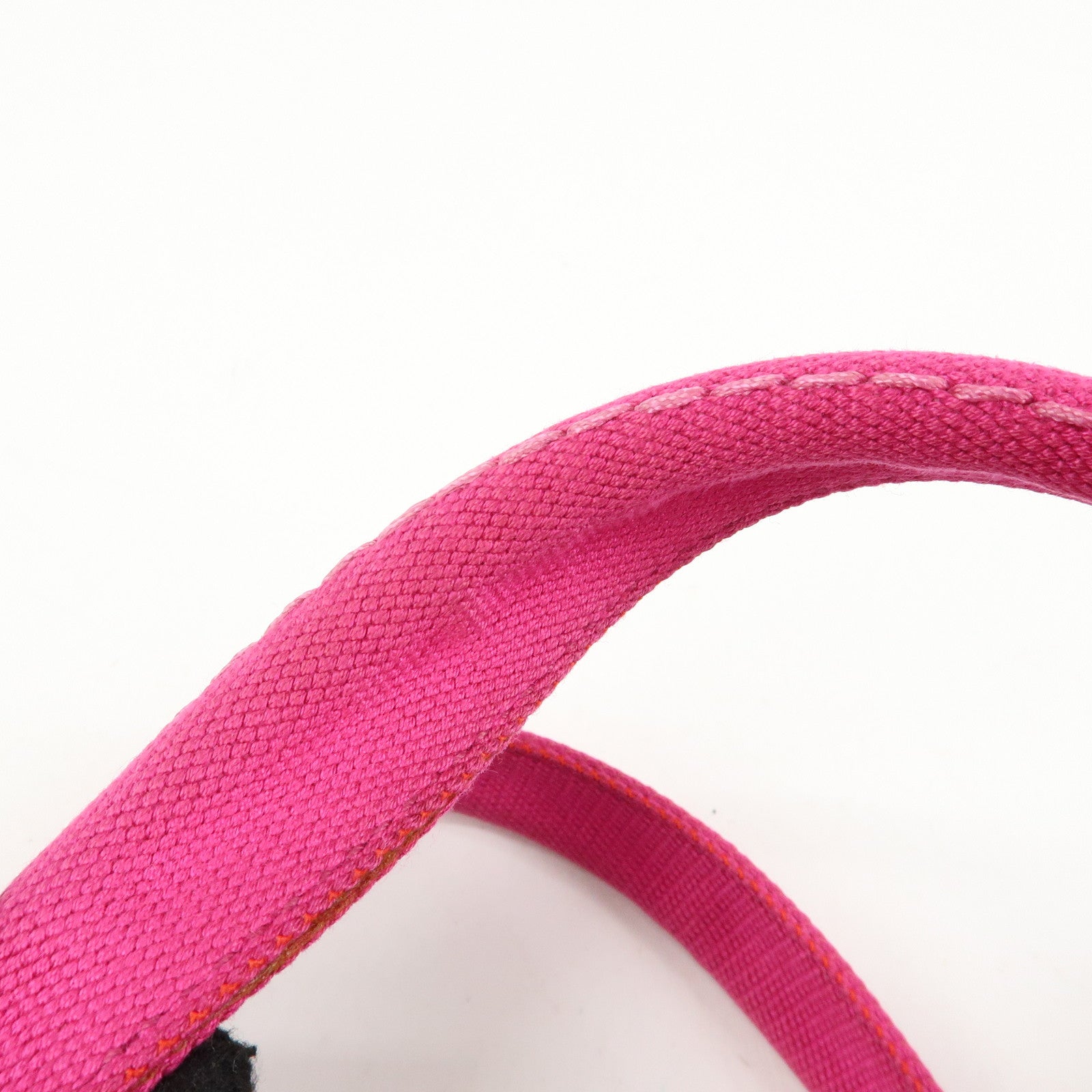PRADA Triangle Logo Canapa Canvas Hand Bag Tote Bag Pink BN1872