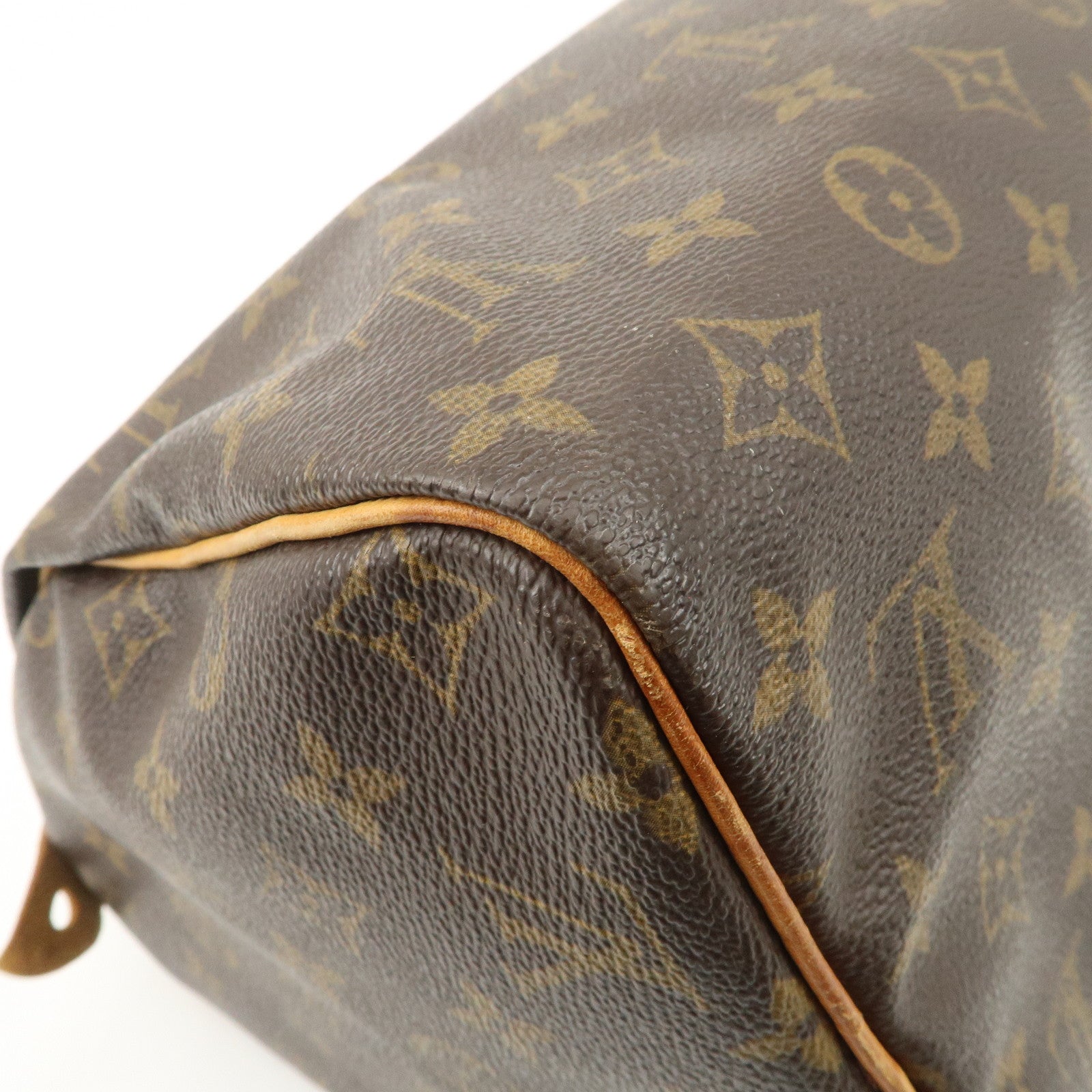 Louis Vuitton Monogram Speedy 30 Boston Bag Hand Bag Brown M41526 Used