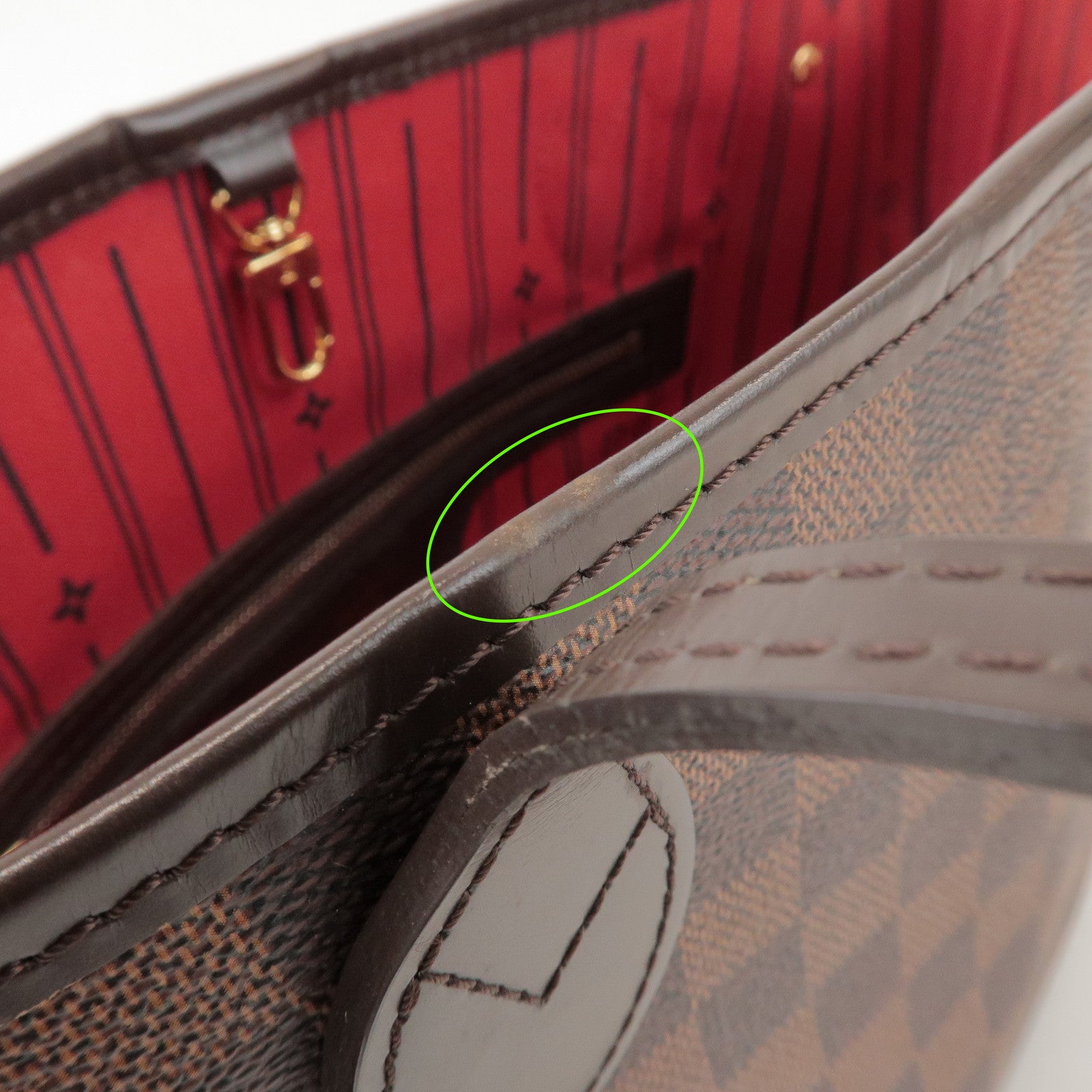 Louis Vuitton Damier Neverfull PM Canvas Tote Bag Brown N41359