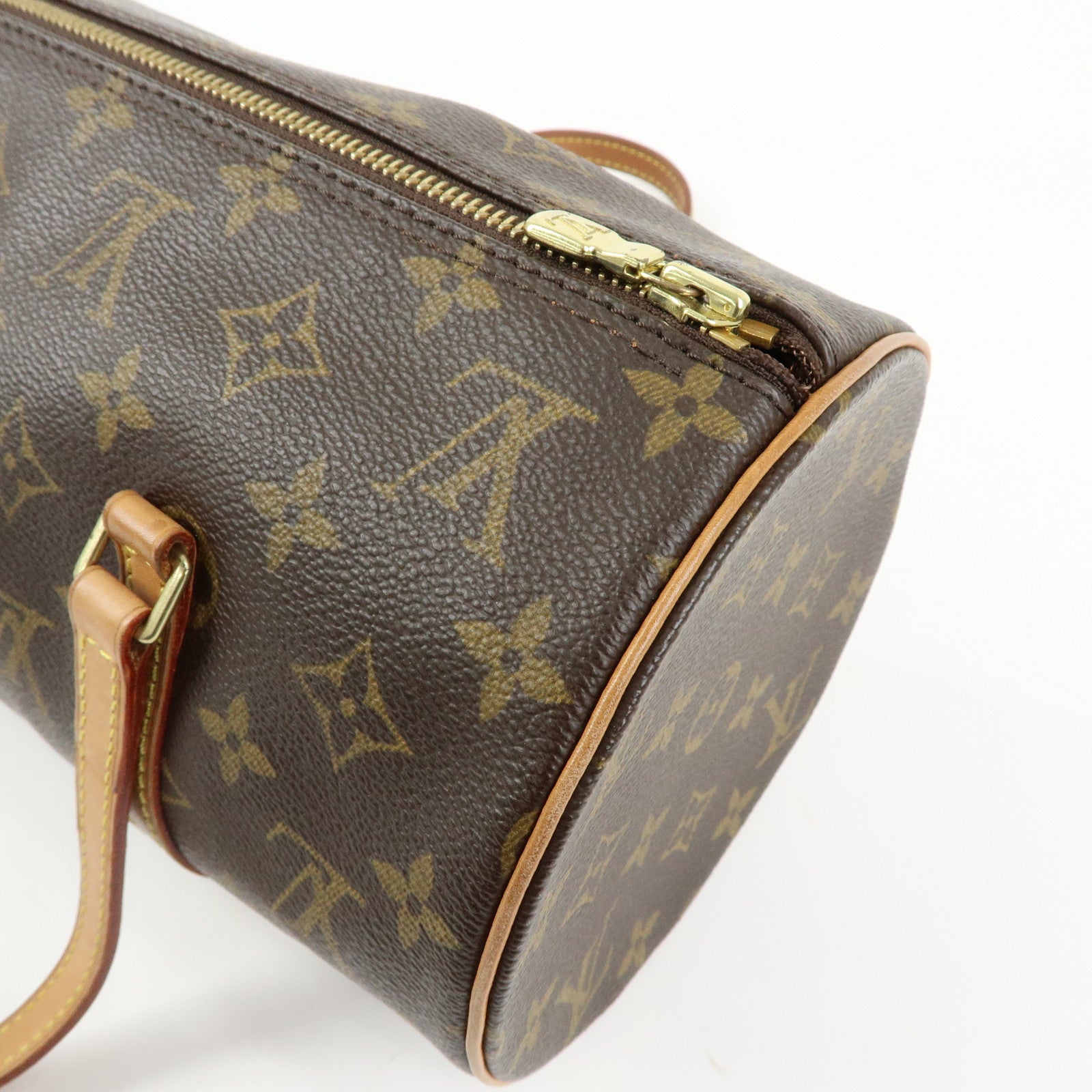 Louis Vuitton Monogram Papillon 30 Hand Bag Brown M51385