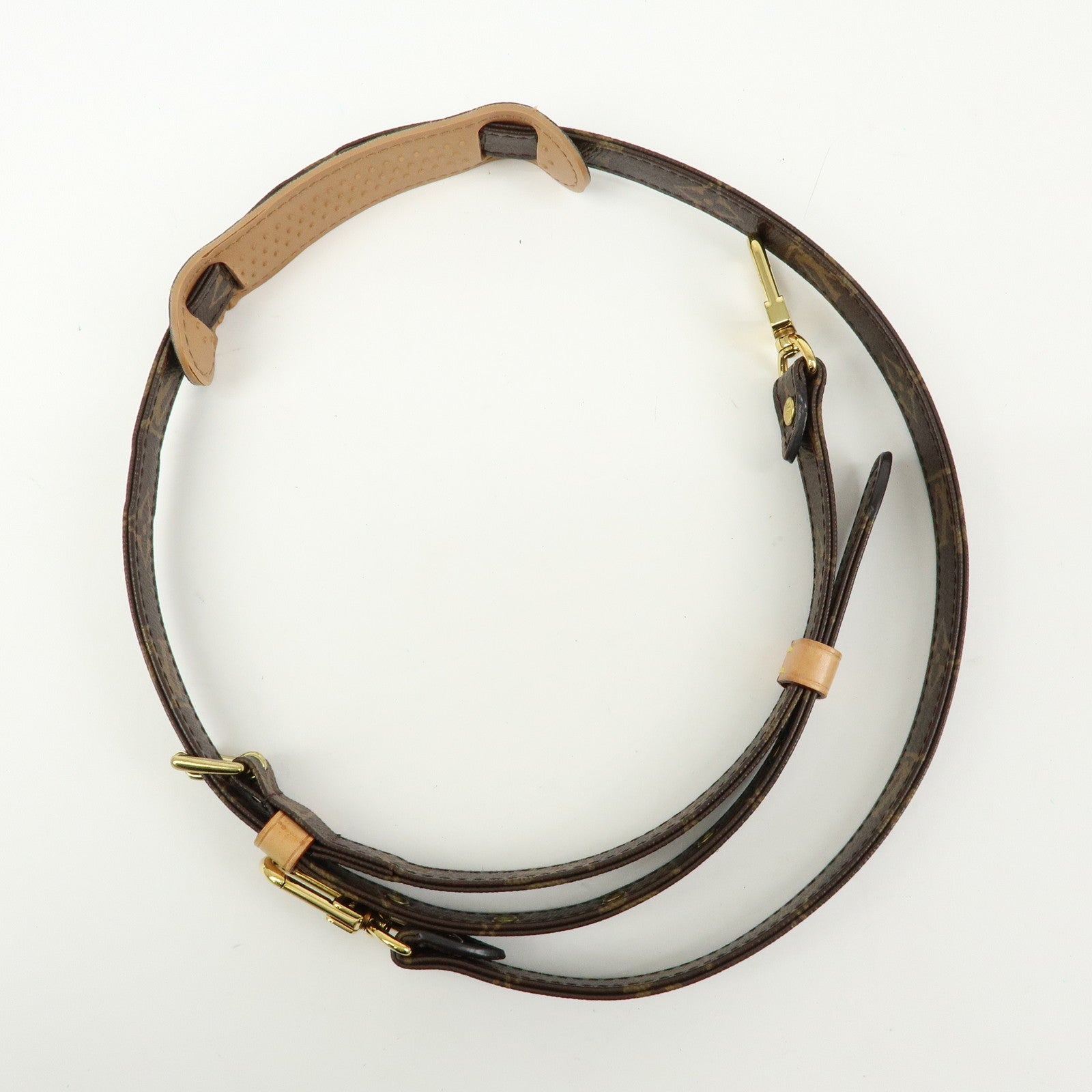 Louis Vuitton Monogram Adjustable Shoulder Strap Brown 120cm J52315