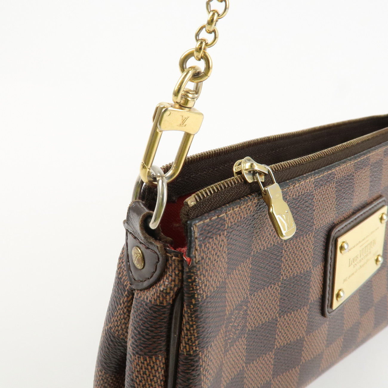 Louis Vuitton Damier Eva 2Way Hand Shoulder Bag Damier Ebene N55213 Used