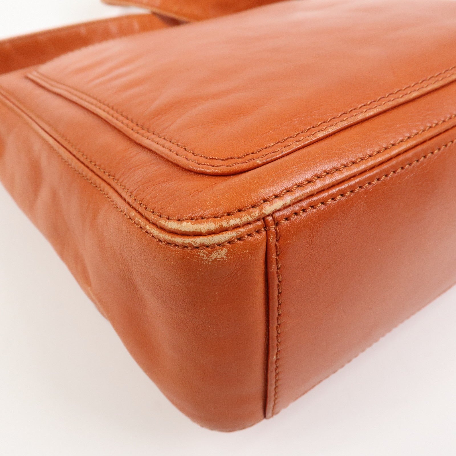 CHANEL COCO Mark Calf Leather Shoulder Bag Hand Bag Brown