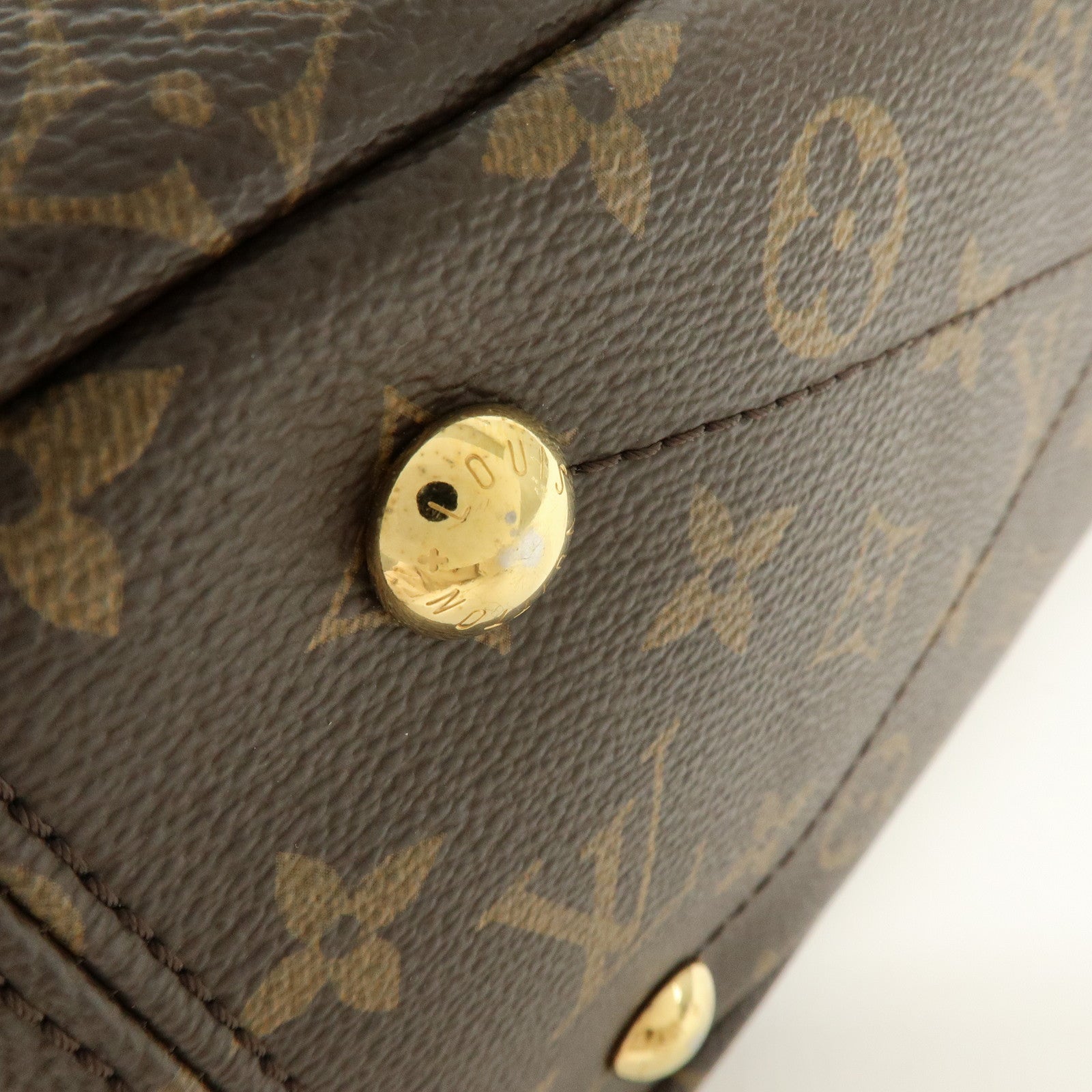 Louis Vuitton Monogram Pallas Hand Bag Shoulder Bag Avana M40907