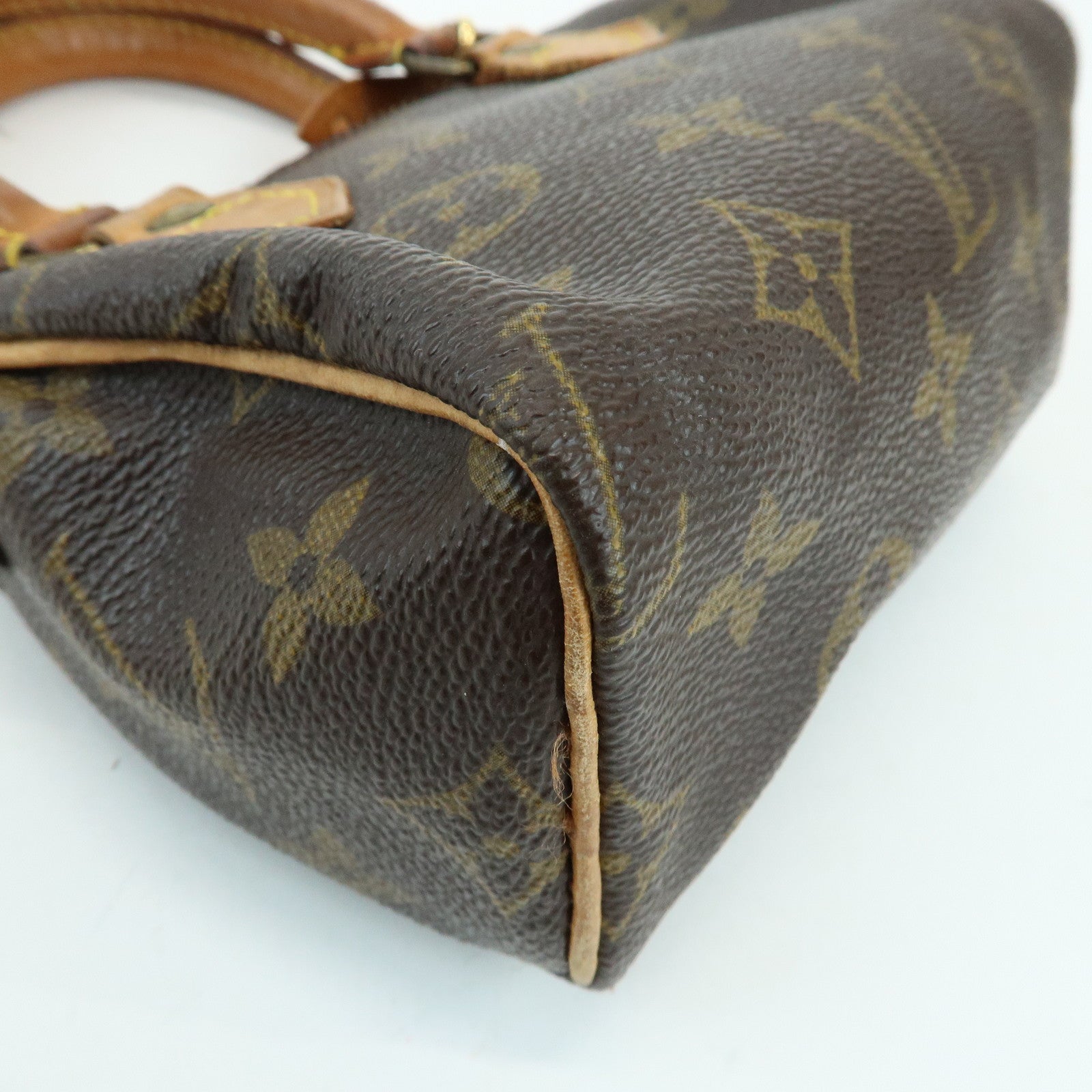Louis Vuitton Monogram Mini Speedy Hand Shoulder Bag Brown M41534