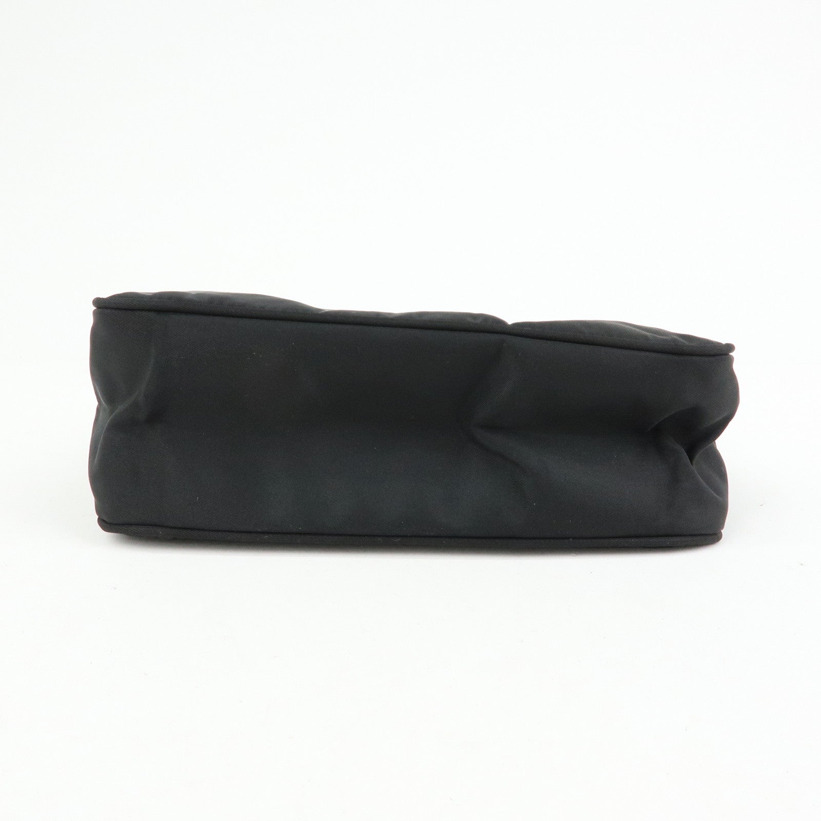 PRADA Triangle Logo Nylon Mini Hand Bag Shoulder Bag Black