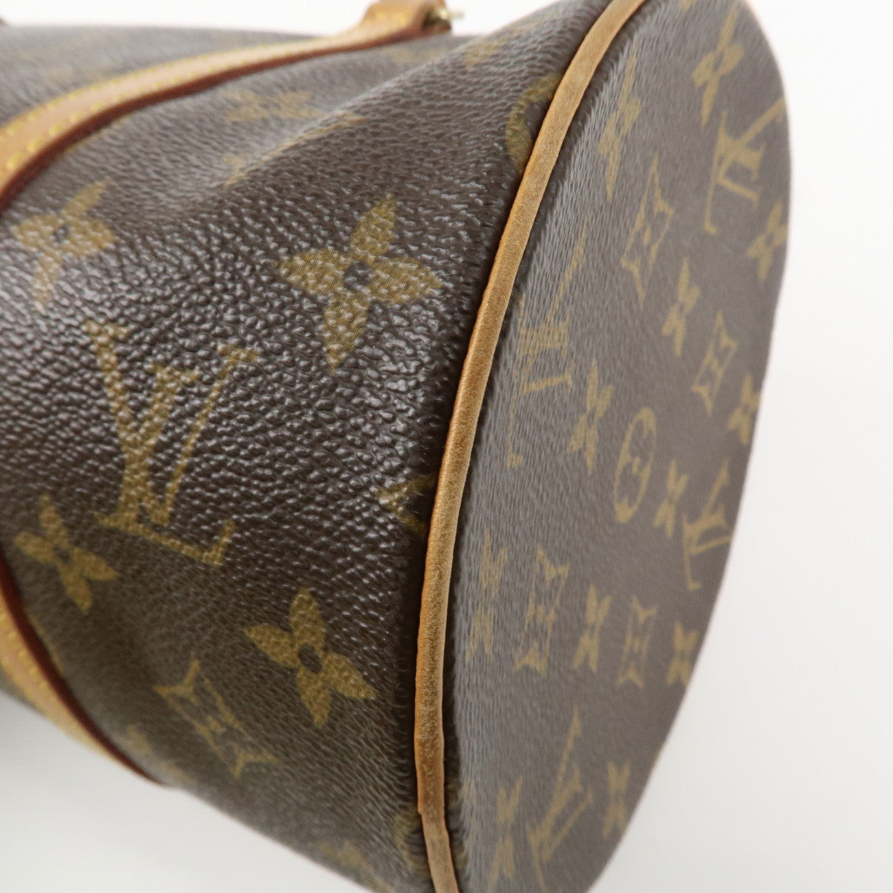 Louis Vuitton Monogram Papillon 30 Hand Bag New Style Brown M51385 Used