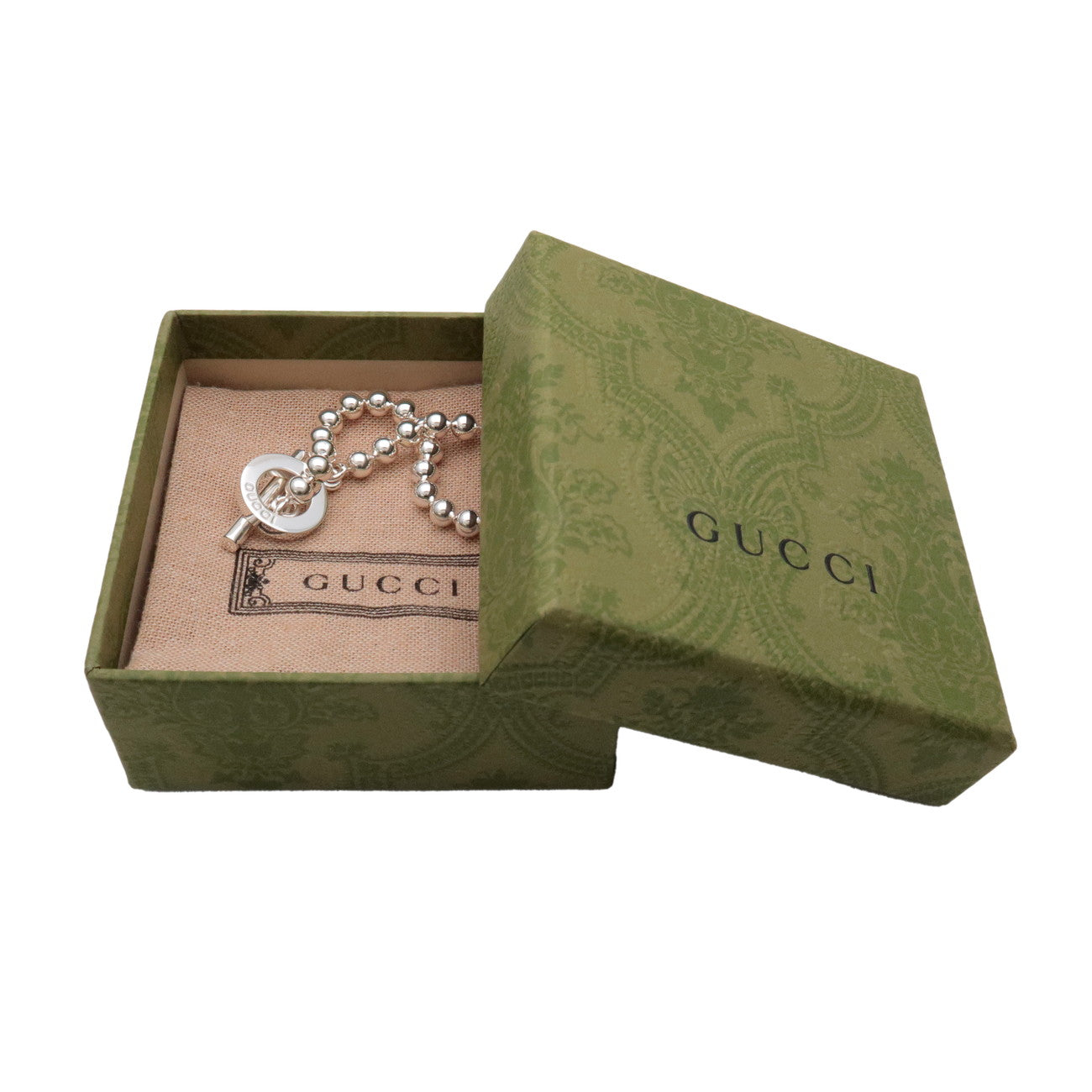 GUCCI Ball Chain Bracelet SV925 Silver 010294