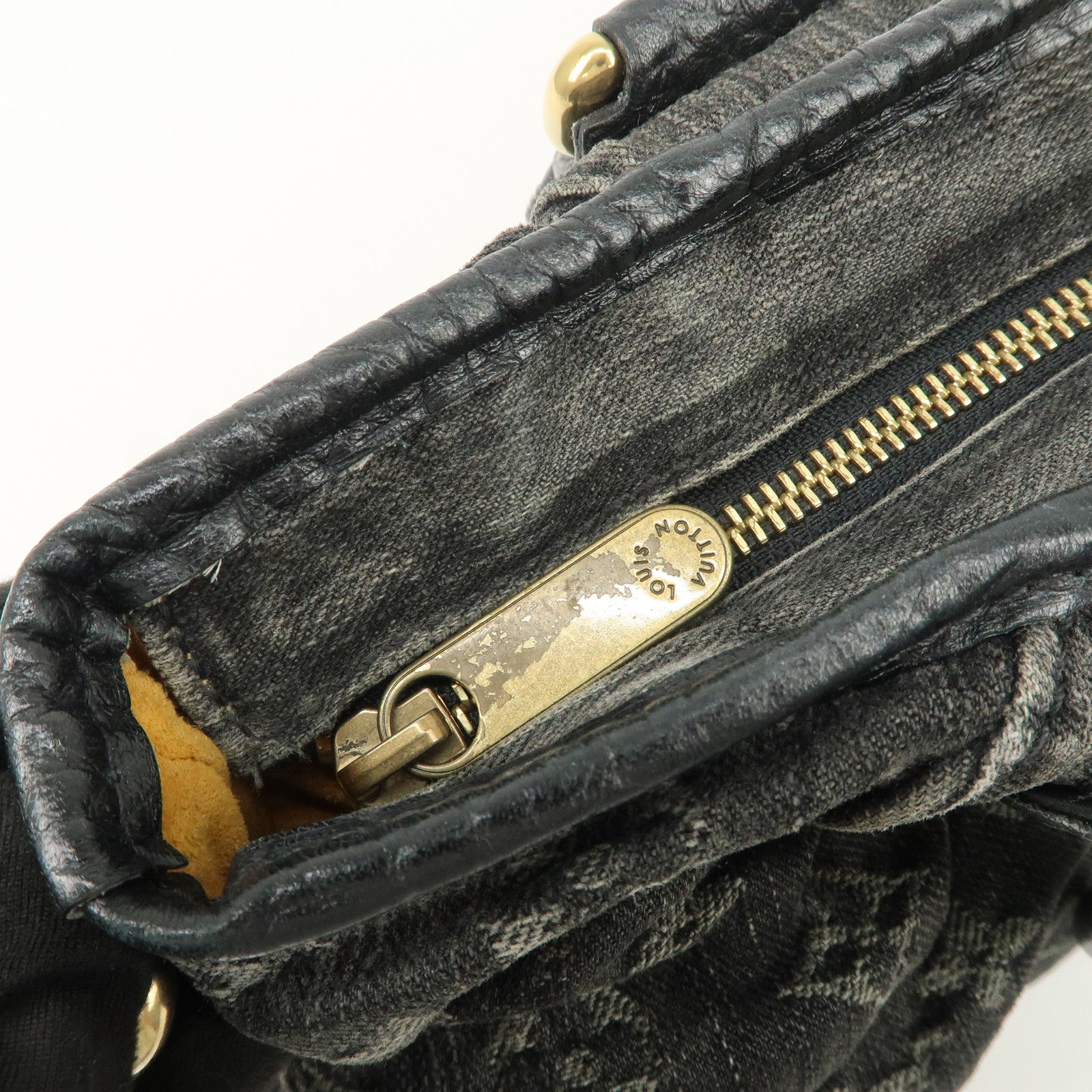 Louis Vuitton Monogram Denim Neo Cabby MM 2Way Bag Noir M95351