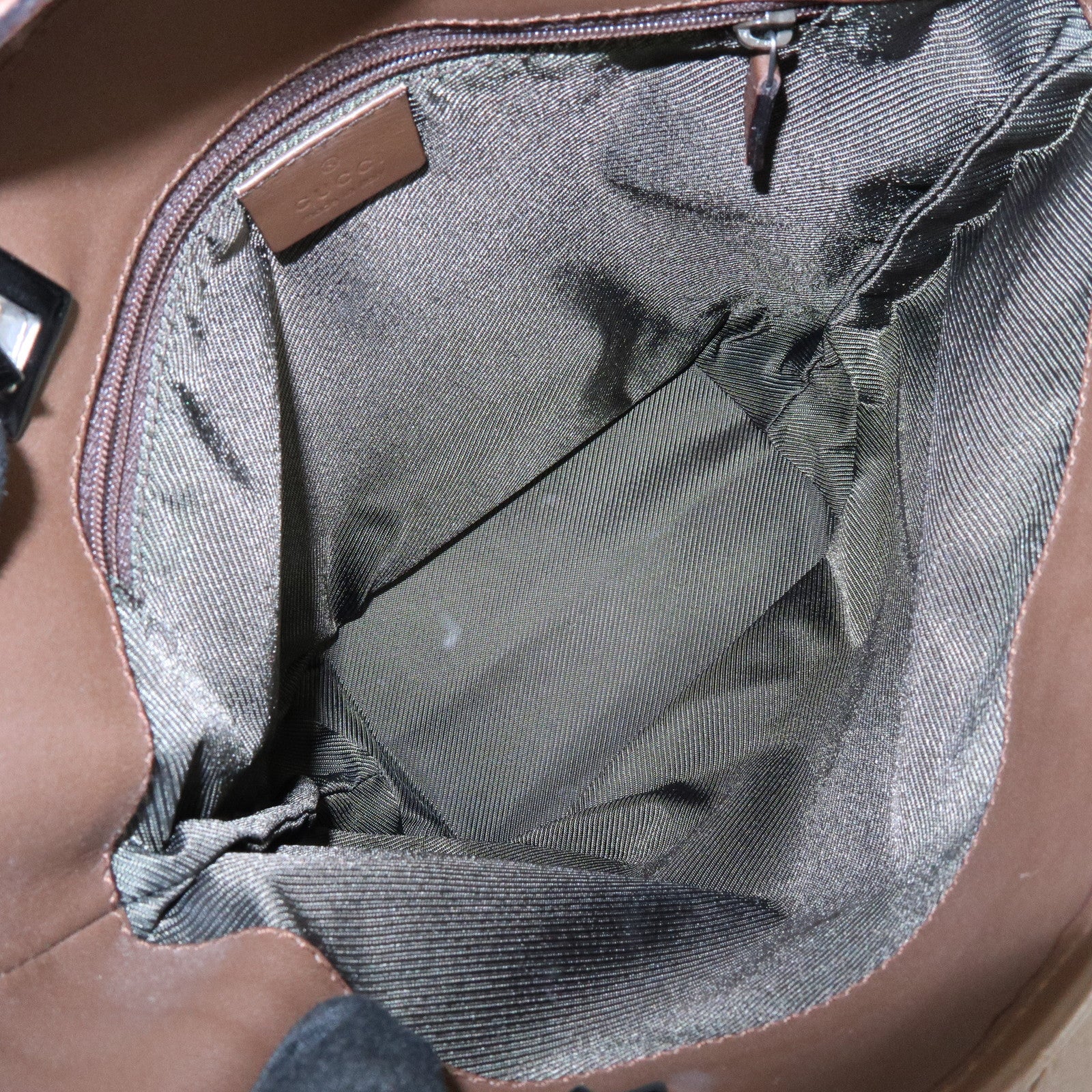 GUCCI GG Canvas Leather Tote Bag Hand Bag Purple 31244