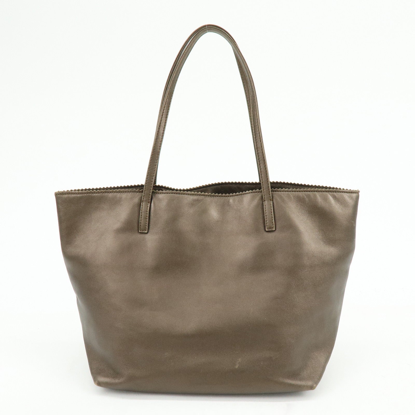 LOEWE Anagram Nappa Leather Tote Bag Hand Bag Bronze
