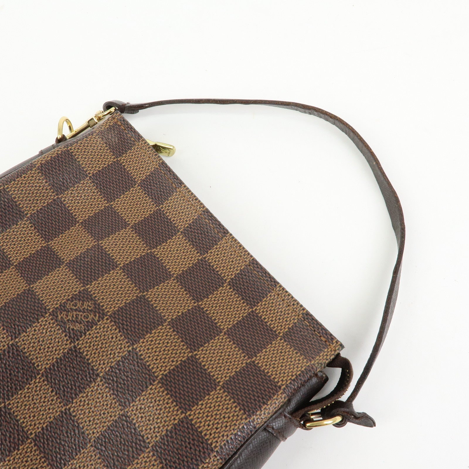 Louis Vuitton Damier Trousse Makeup Accessory Pouch Brown N51982