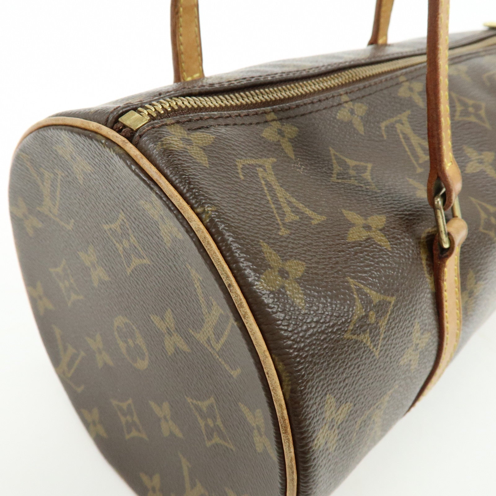 Louis Vuitton Monogram Papillon 30 Hand Bag Brown M51385
