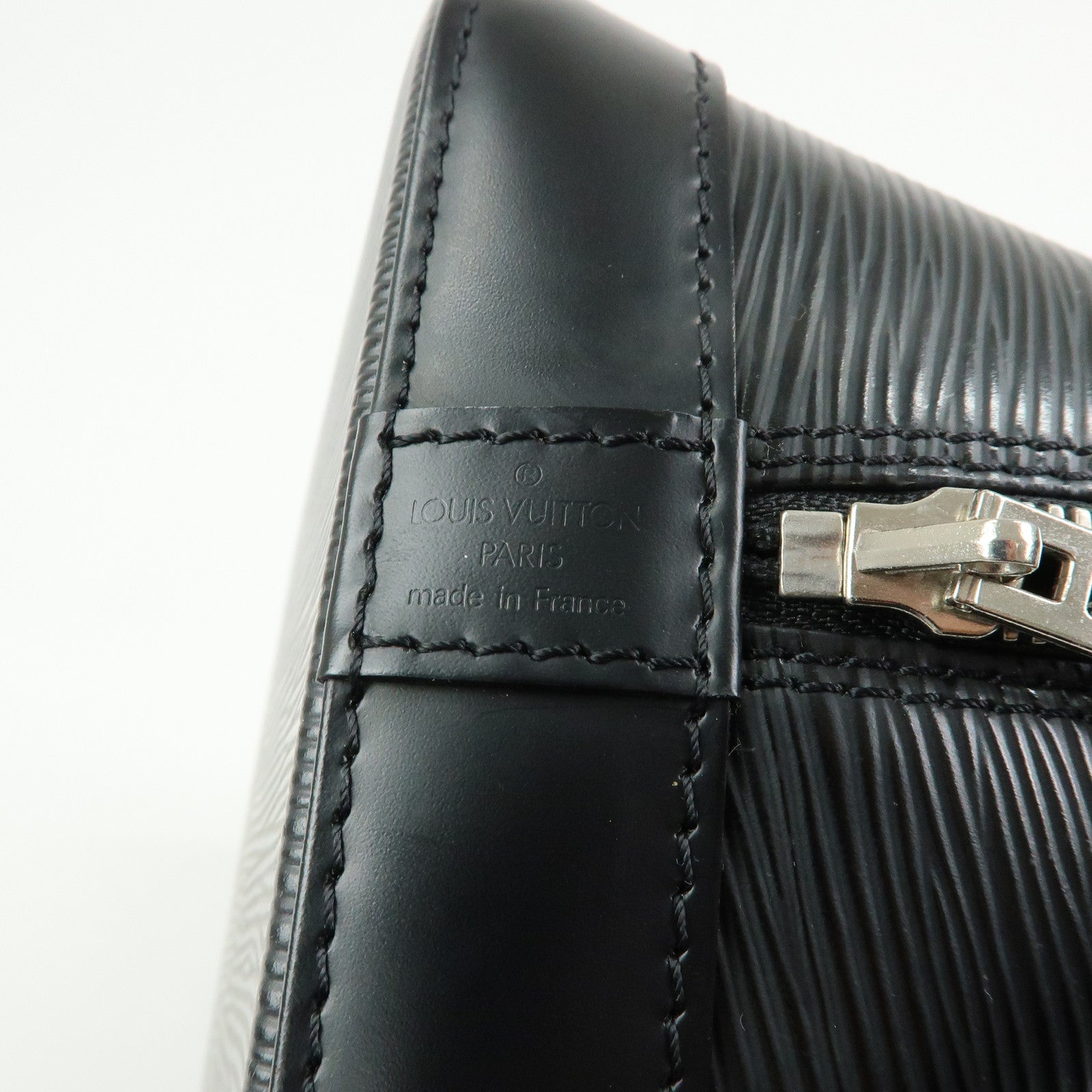Louis Vuitton Epi Leather Alma PM Hand Bag Noir Black M40302