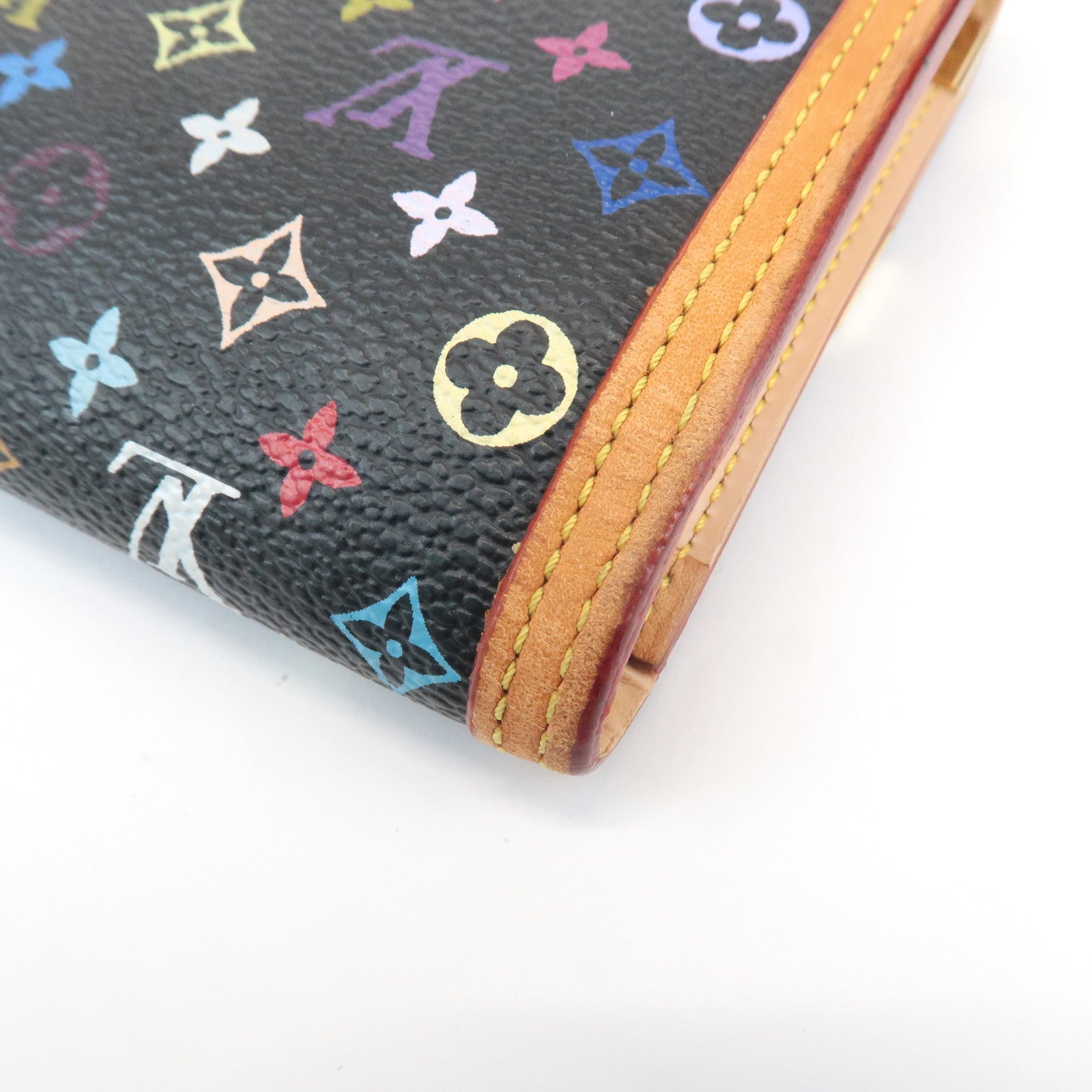 Louis Vuitton Monogram Multicolor Porte Trezor International Wallet M92658 Used