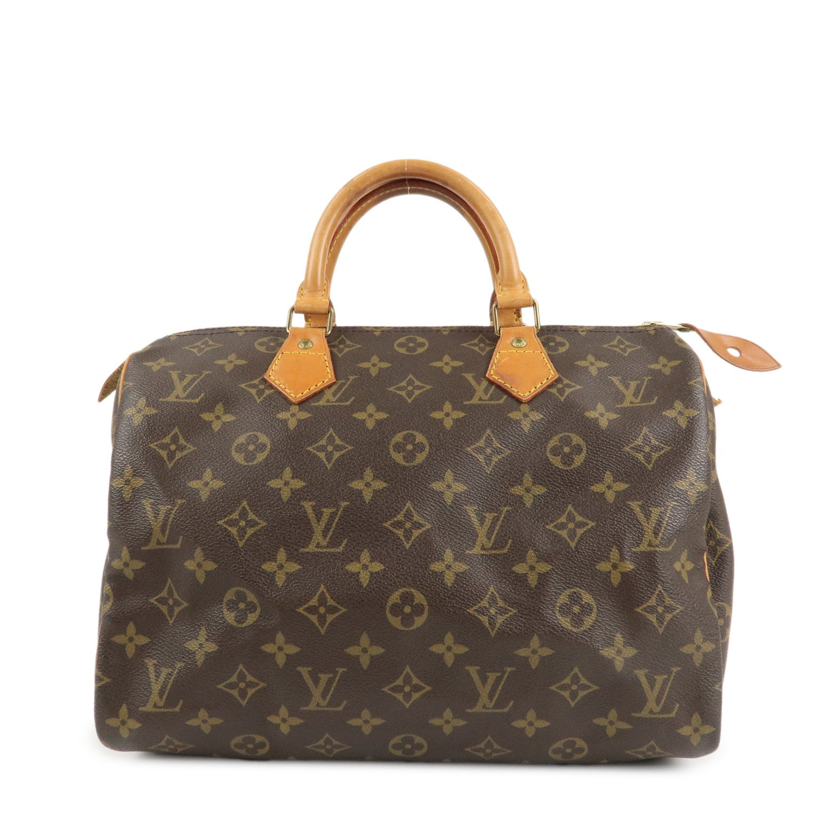 Louis Vuitton Monogram Speedy 30 Hand Bag Boston Bag M41526 Used