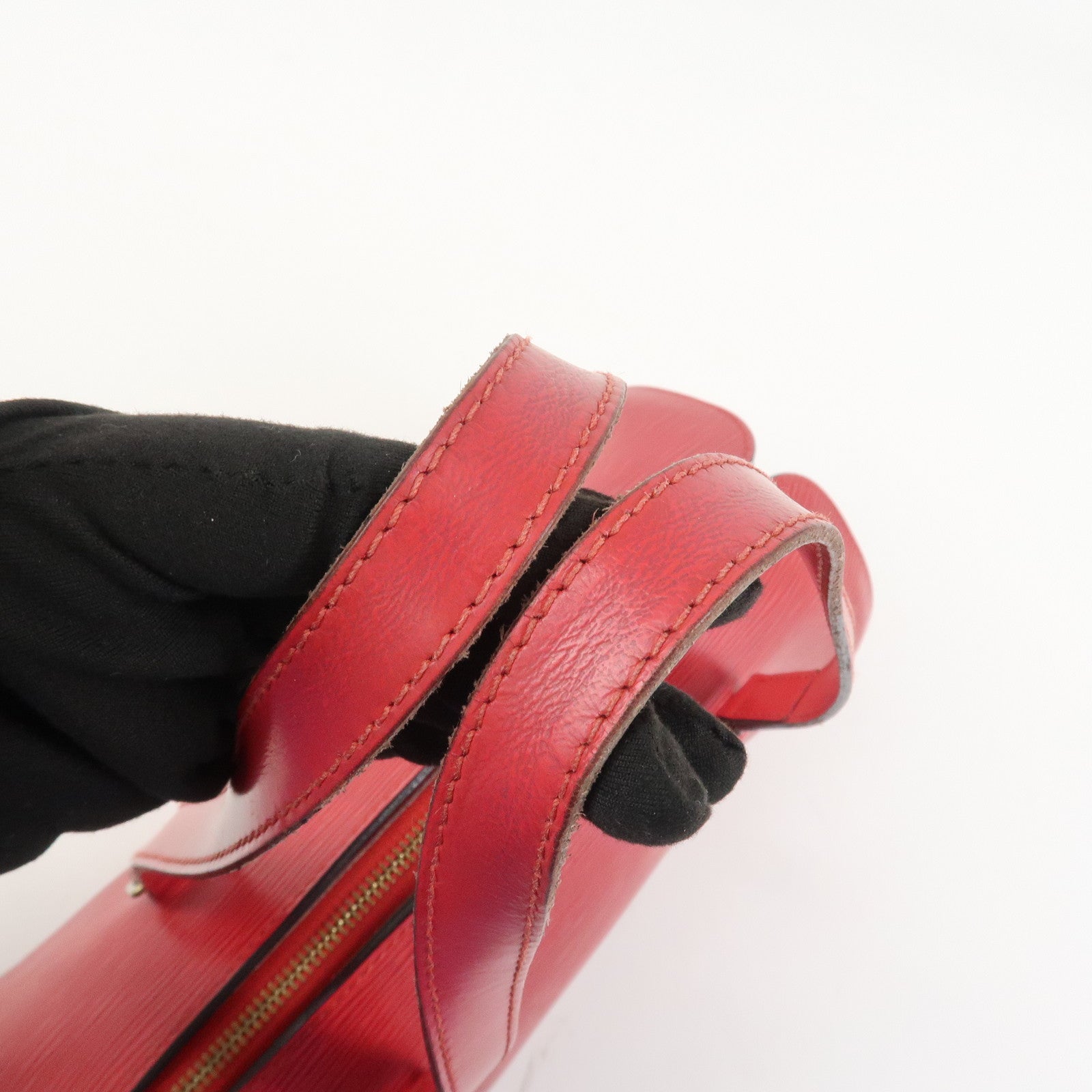 Louis Vuitton Epi Soufflot Hand Bag Castillian Red M52227