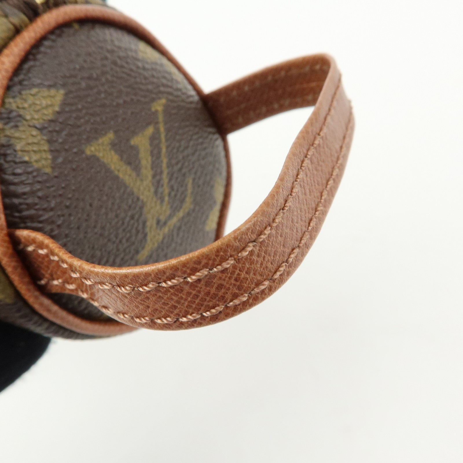 Louis Vuitton Monogram Trousse Ronde Pen Case Brown M47630
