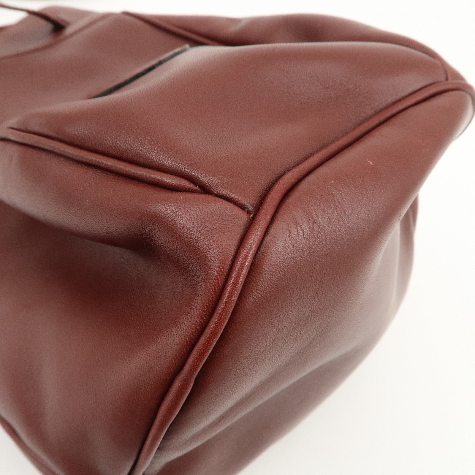 Cartier Must de Cartier Calf Leather Shoulder Bag Burgundy