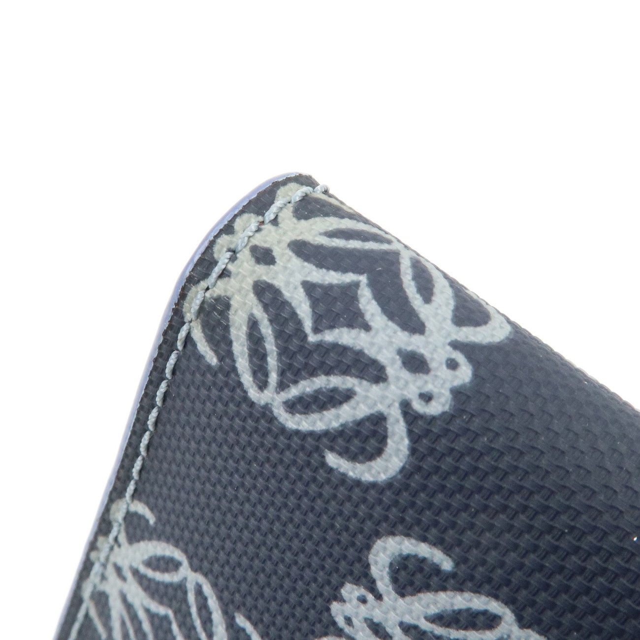 LOEWE Anagram Fragment Case Card Case Card Holder Navy